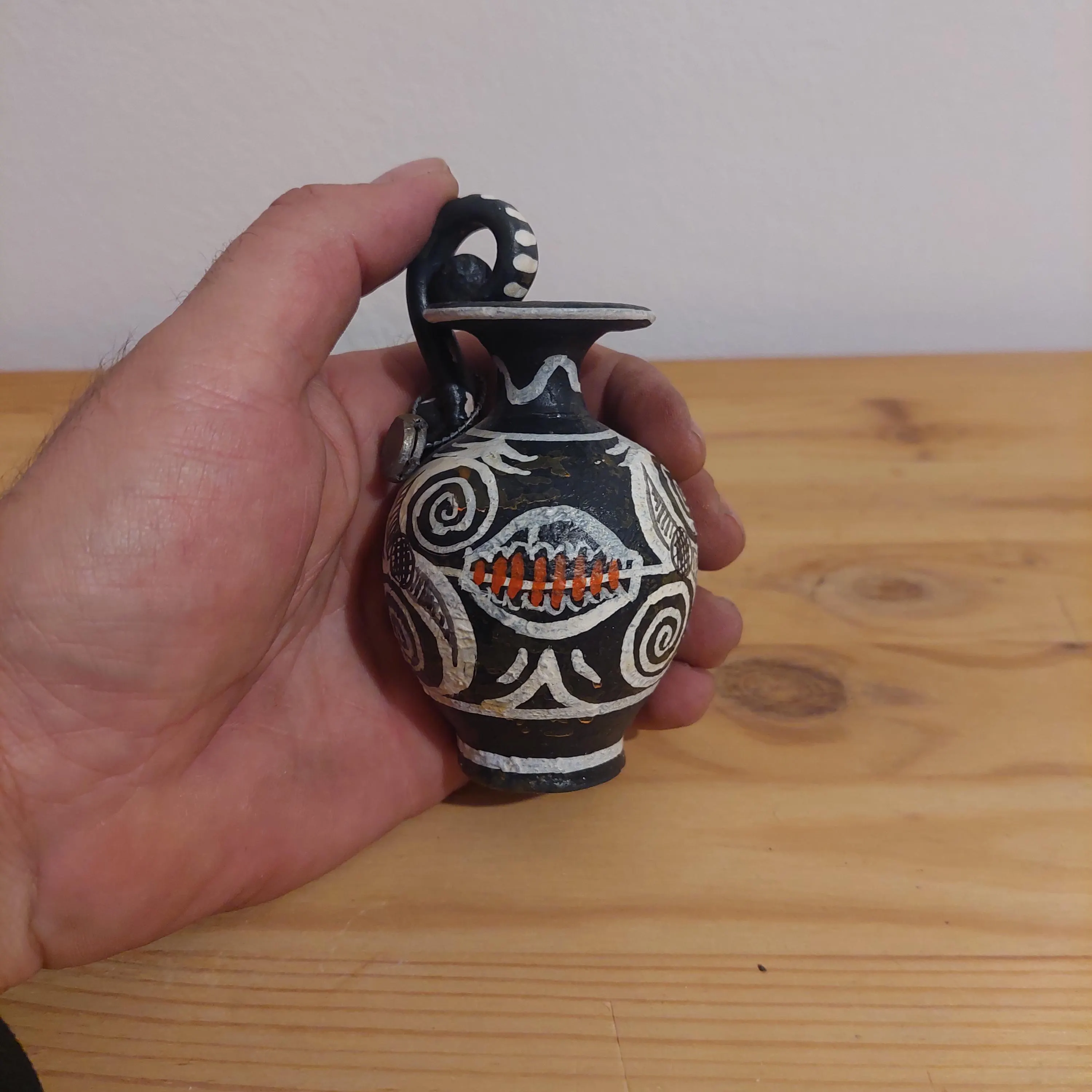 Kamares Miniature Vase | Minoan Pottery | Hand Painted Greek Ceramic | 10cm — additional product image 7 from DadArt