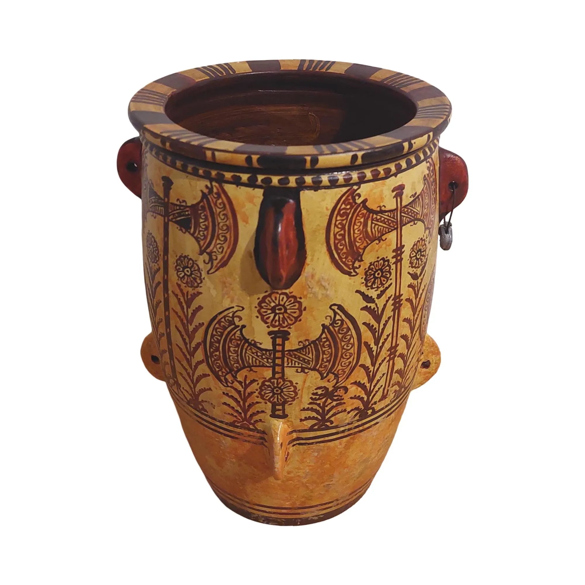 Minoan Double Axe Labrys Ceramic Pithos Jar Ancient Greece Knossos Style — additional product image 4 from DadArt