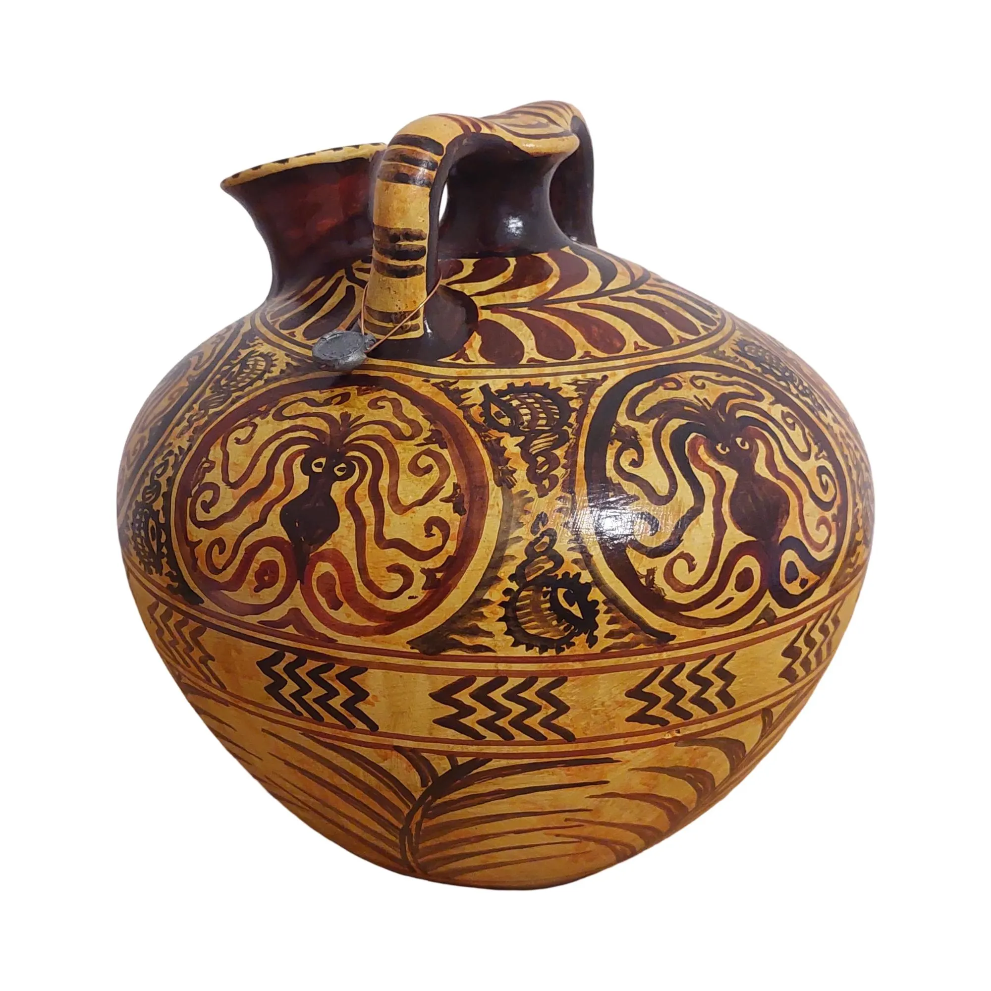 Minoan Octopus Marine Style Ceramic Jug Ancient Greece Museum Replica — additional product image 7 from DadArt