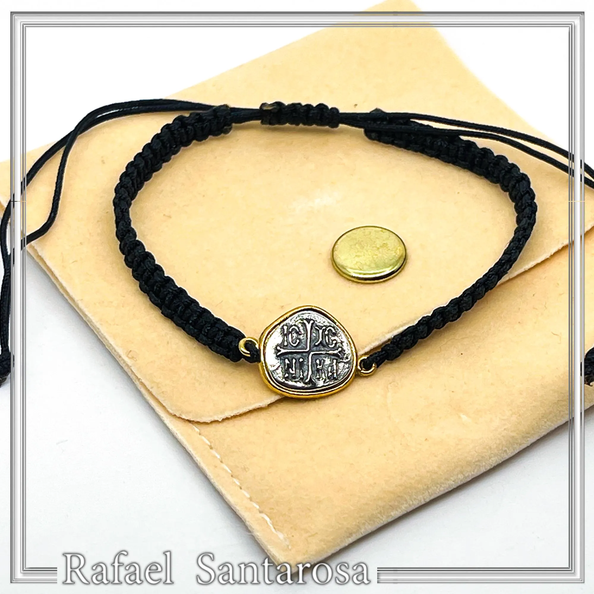 ICXC NIKA Charm Bracelet Jesus Christ Protection Christian talisman: Silver 18K Gold-Filled Byzantine Christogram — additional product image 10 from Rafael Santarosa Fine Jewelry