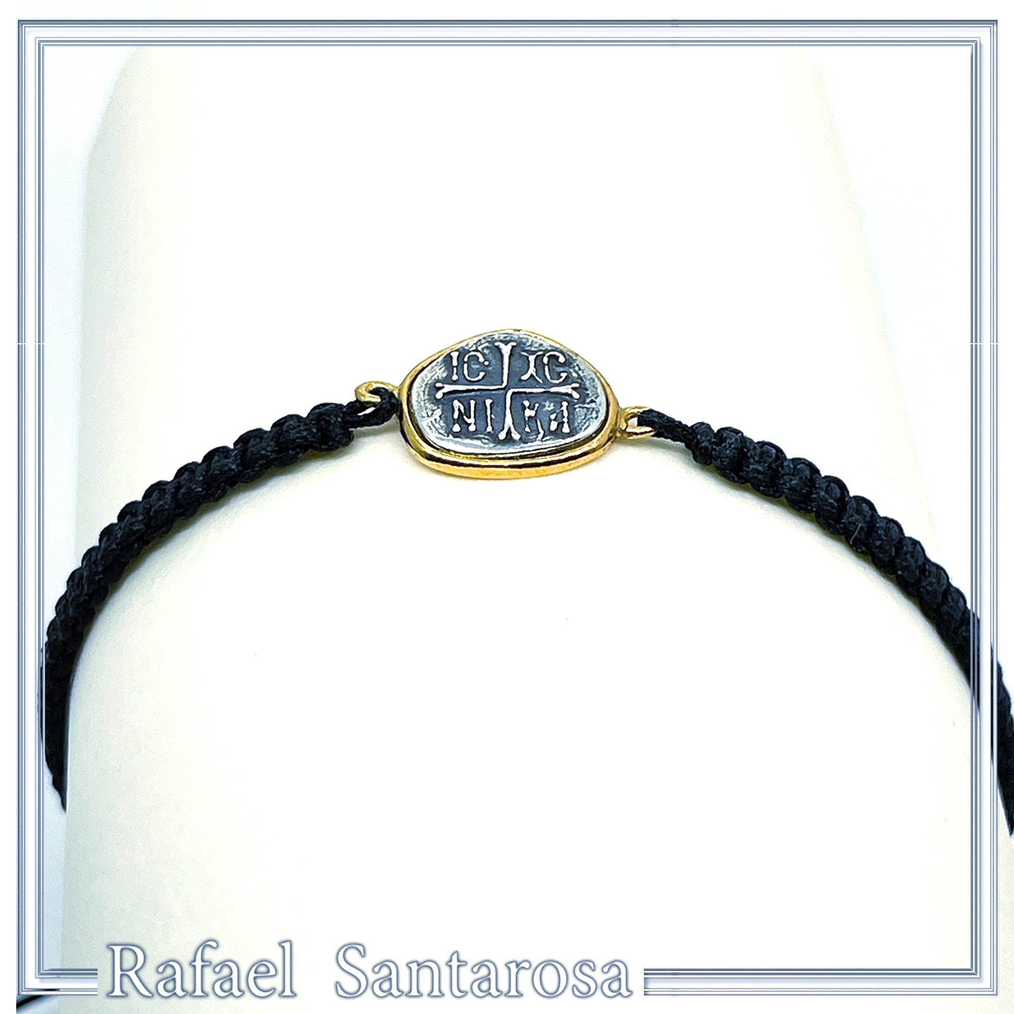 ICXC NIKA Charm Bracelet Jesus Christ Protection Christian talisman: Silver 18K Gold-Filled Byzantine Christogram — additional product image 4 from Rafael Santarosa Fine Jewelry
