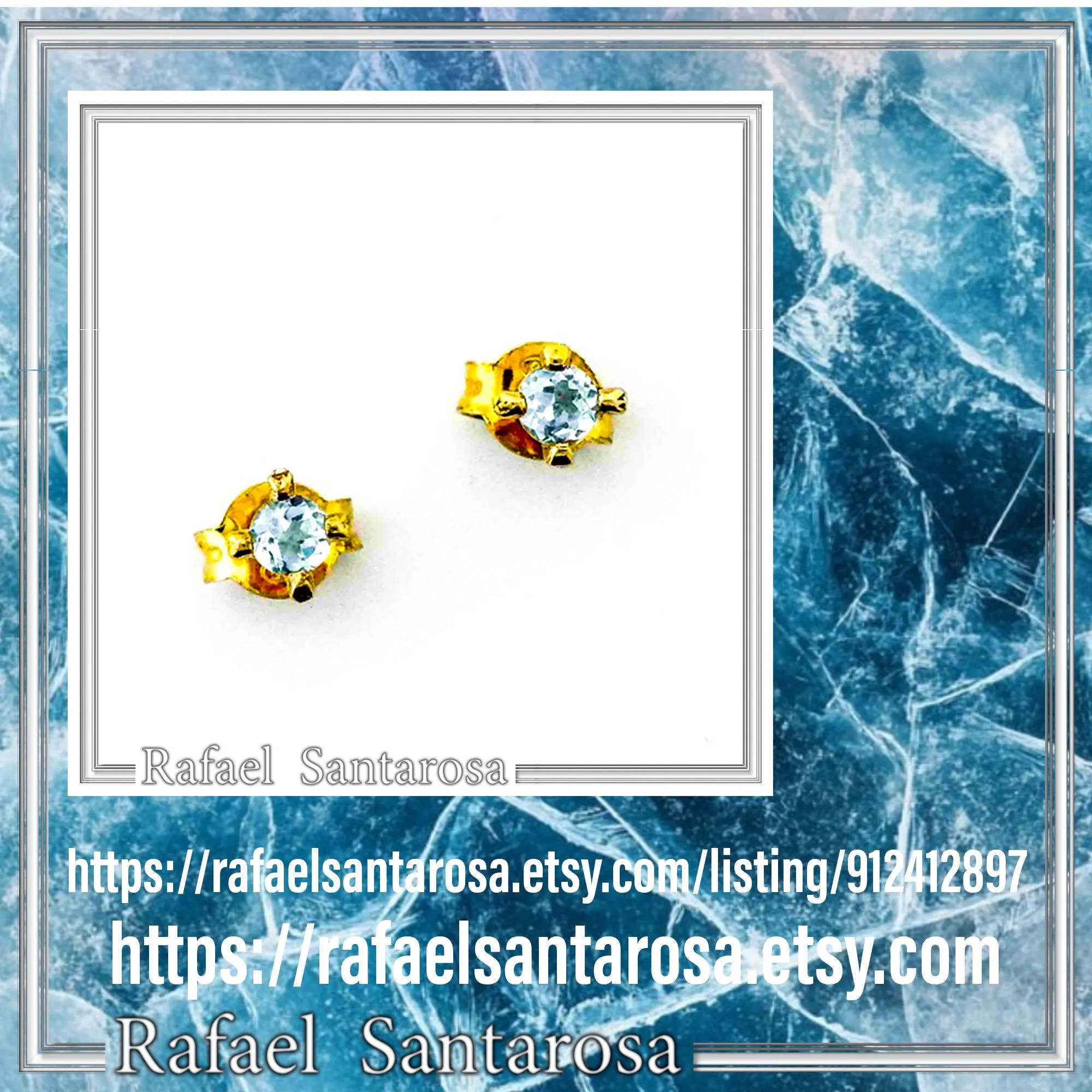Natural Topaz, Amethyst, Garnet, Peridot Stud Earrings: Gold Filled Sterling Silver — additional product image 10 from Rafael Santarosa Fine Jewelry