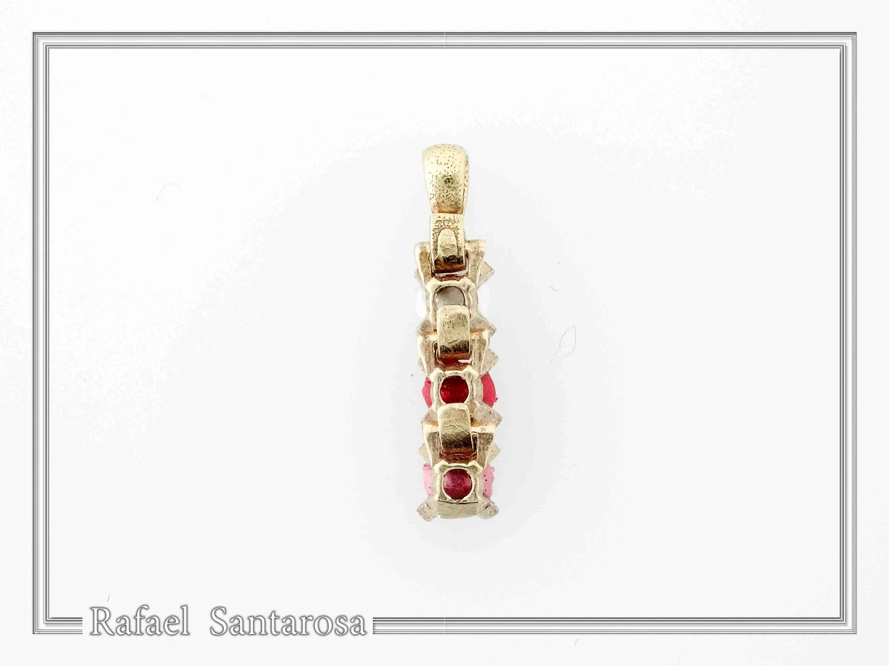 Sterling Silver Rose Flower Pendant Necklace: 18K Gold Filled Floral Jewelry — additional product image 7 from Rafael Santarosa Fine Jewelry