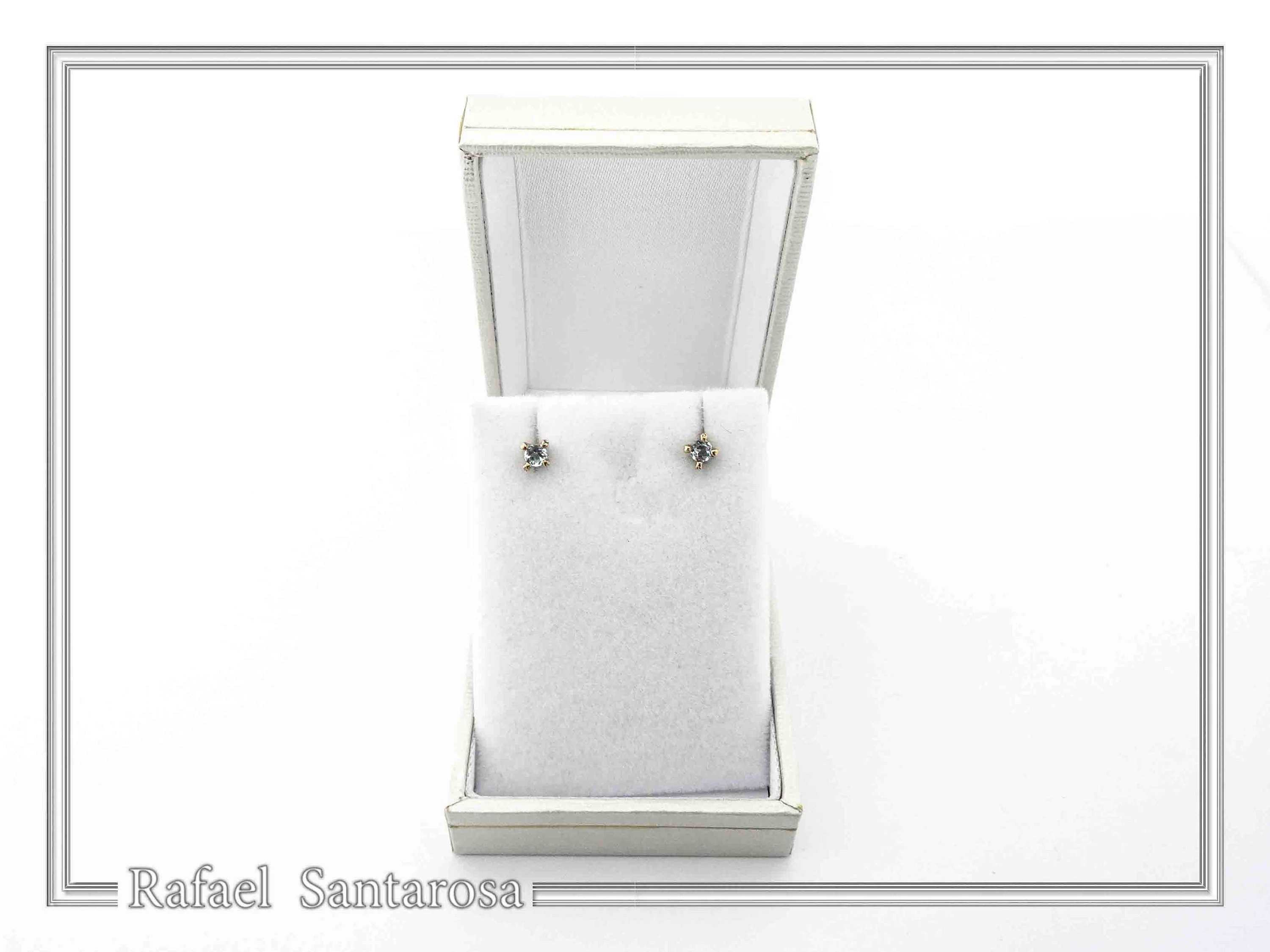 Natural Topaz, Amethyst, Garnet, Peridot Stud Earrings: Gold Filled Sterling Silver — additional product image 9 from Rafael Santarosa Fine Jewelry