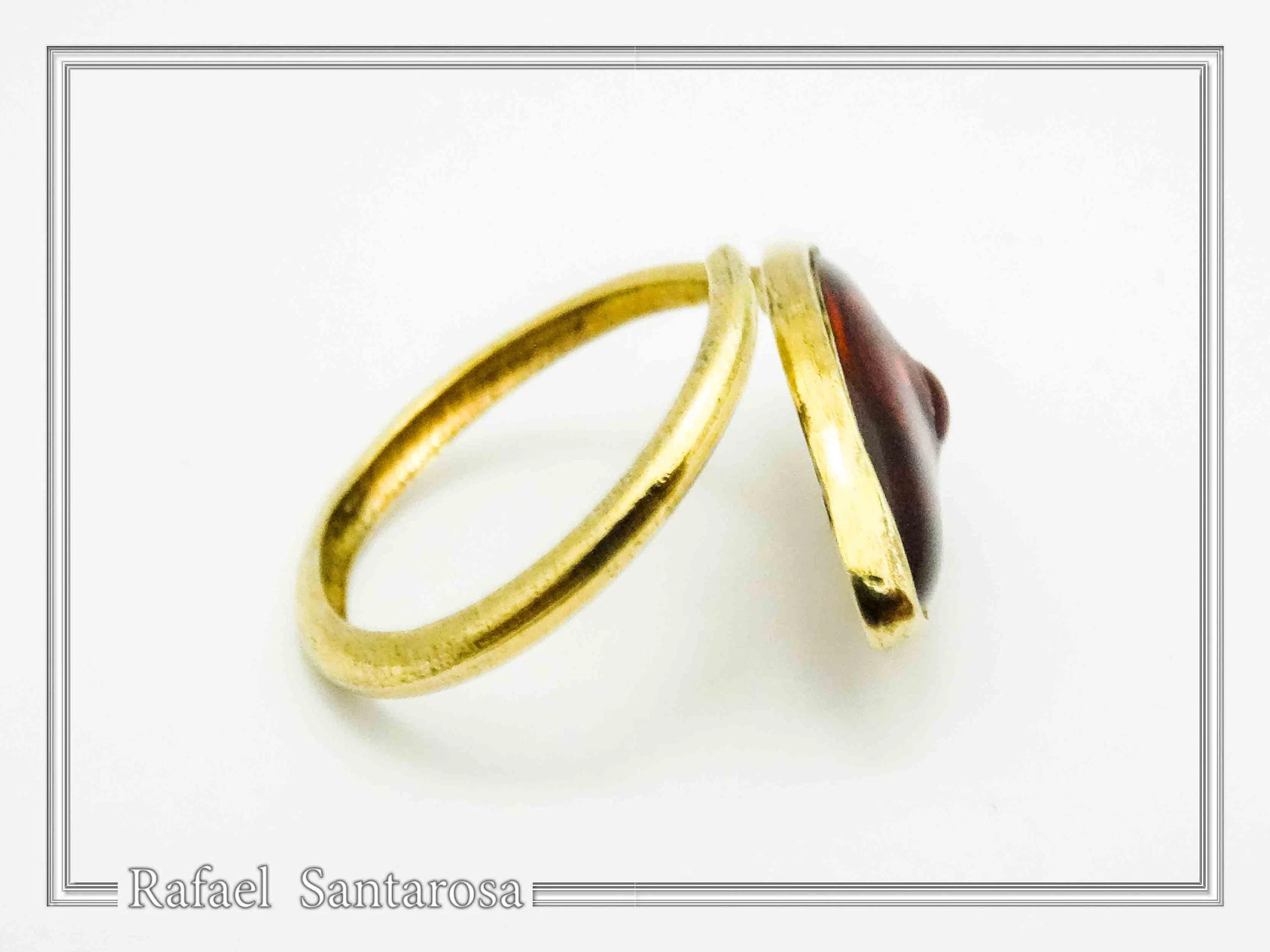 Evil Eye Protection Talisman Adjustable Ring: Transparent Coloured Enamel on Sterling Silver, Talisman Jewelry — additional product image 9 from Rafael Santarosa Fine Jewelry