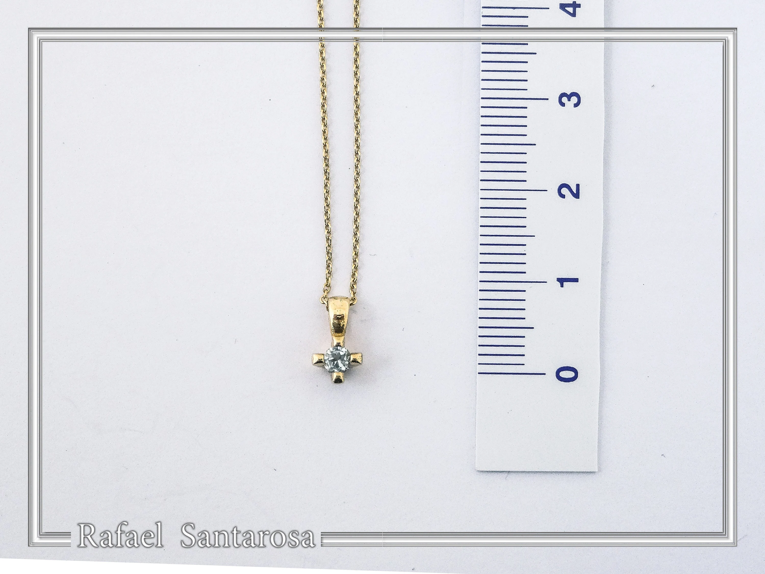 Sterling Silver Gold-Filled Natural Gemstone Pendant Necklace: Amethyst, Garnet, Topaz — additional product image 6 from Rafael Santarosa Fine Jewelry