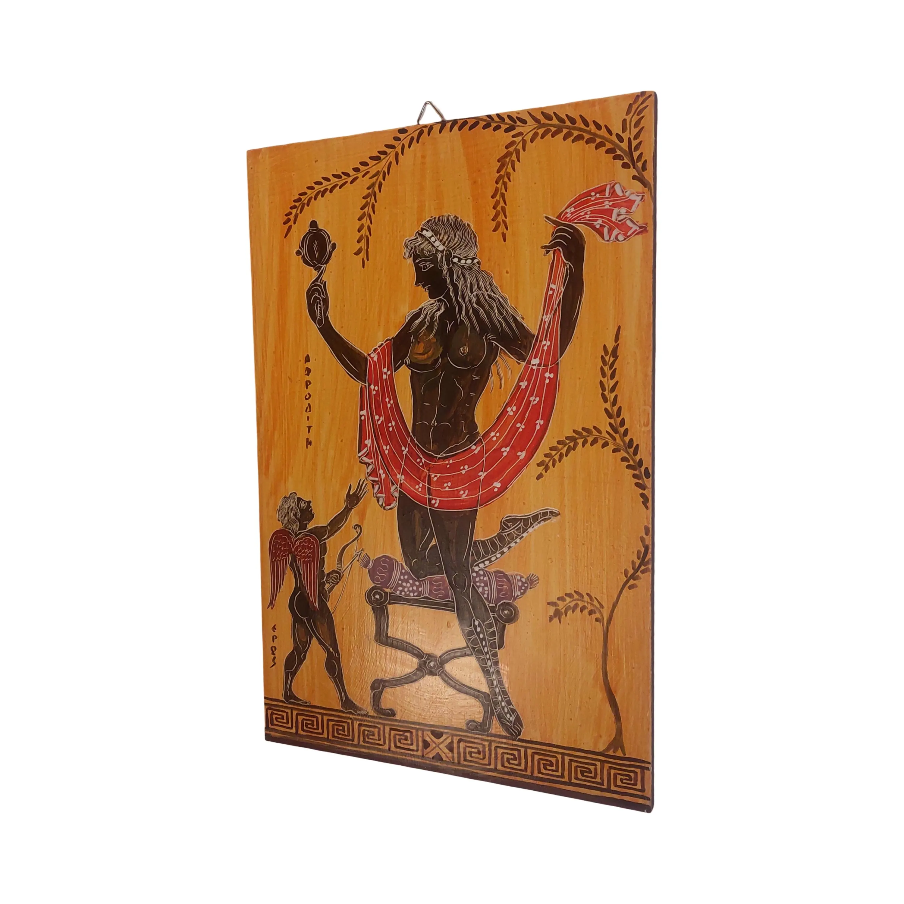 Dionysus God And Satyr Wall Art Greek Mythology Wooden Painting Handmade Decor — additional product image 3 from WoodMuse Art