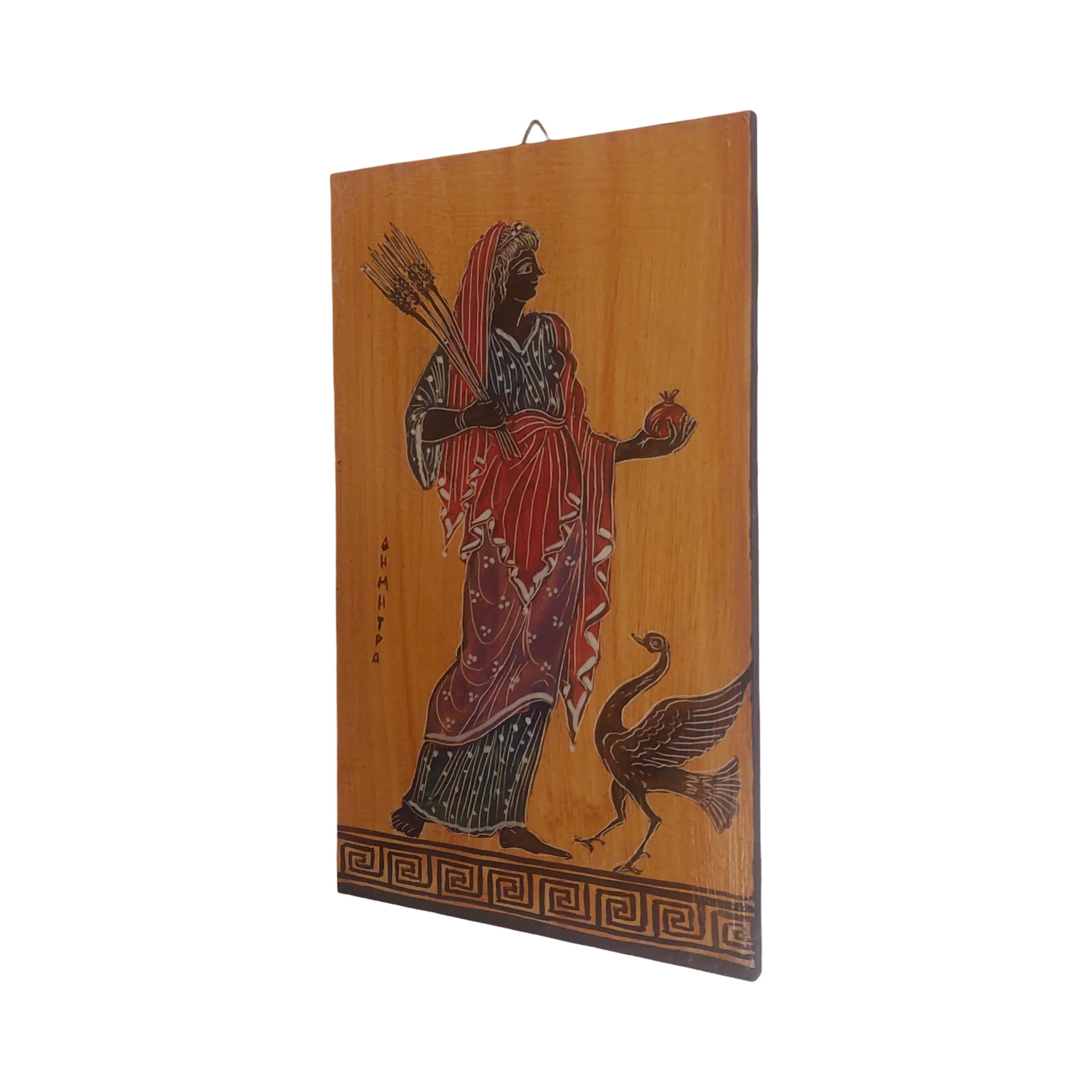 Demeter Wall Art Greek Goddess Of Harvest Wooden Panel Painting Mythology Decor — additional product image 3 from WoodMuse Art