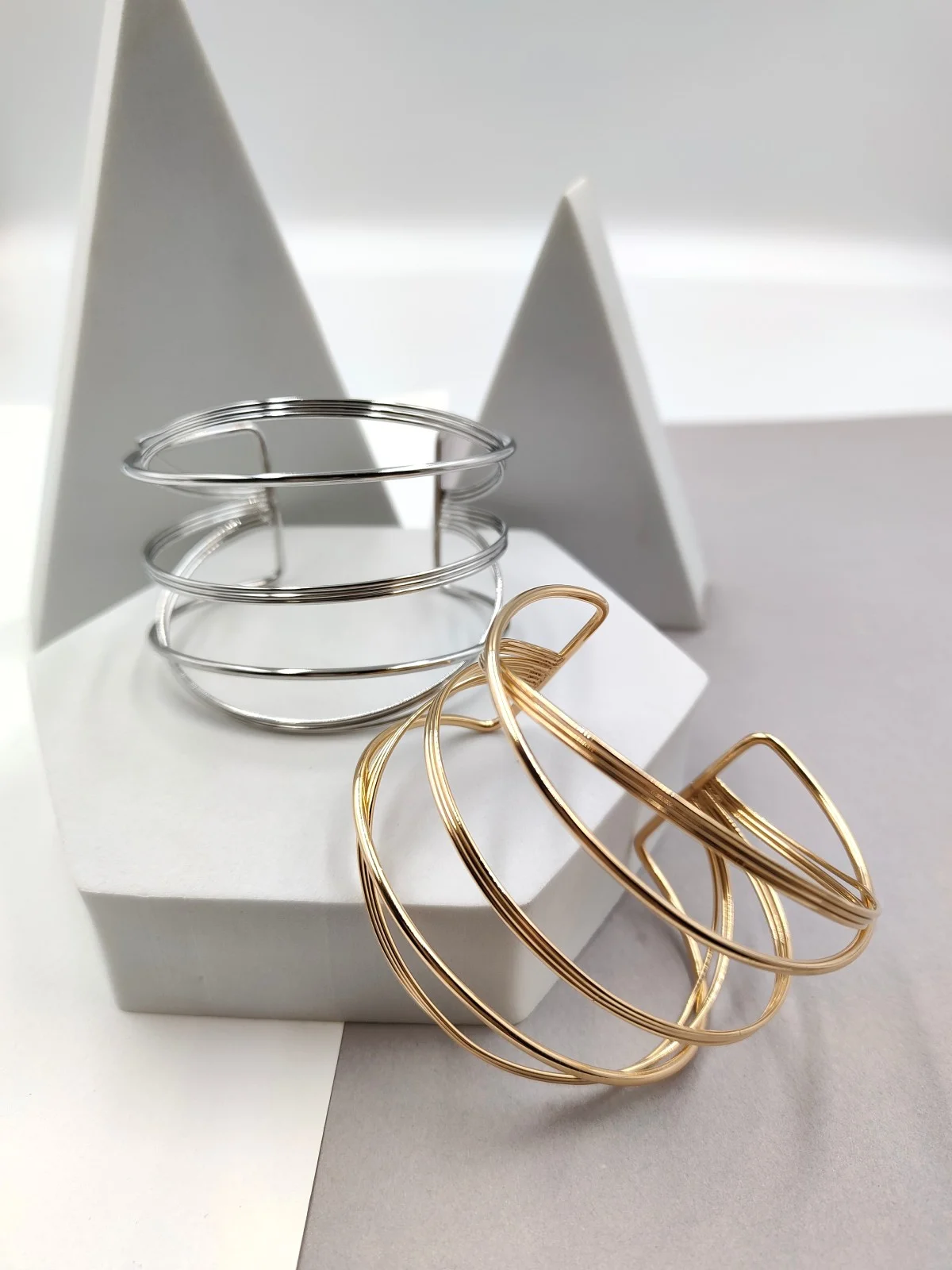 Stainless Steel Multi-Strand Bracelet by Magis Handmade Jewels – view 3