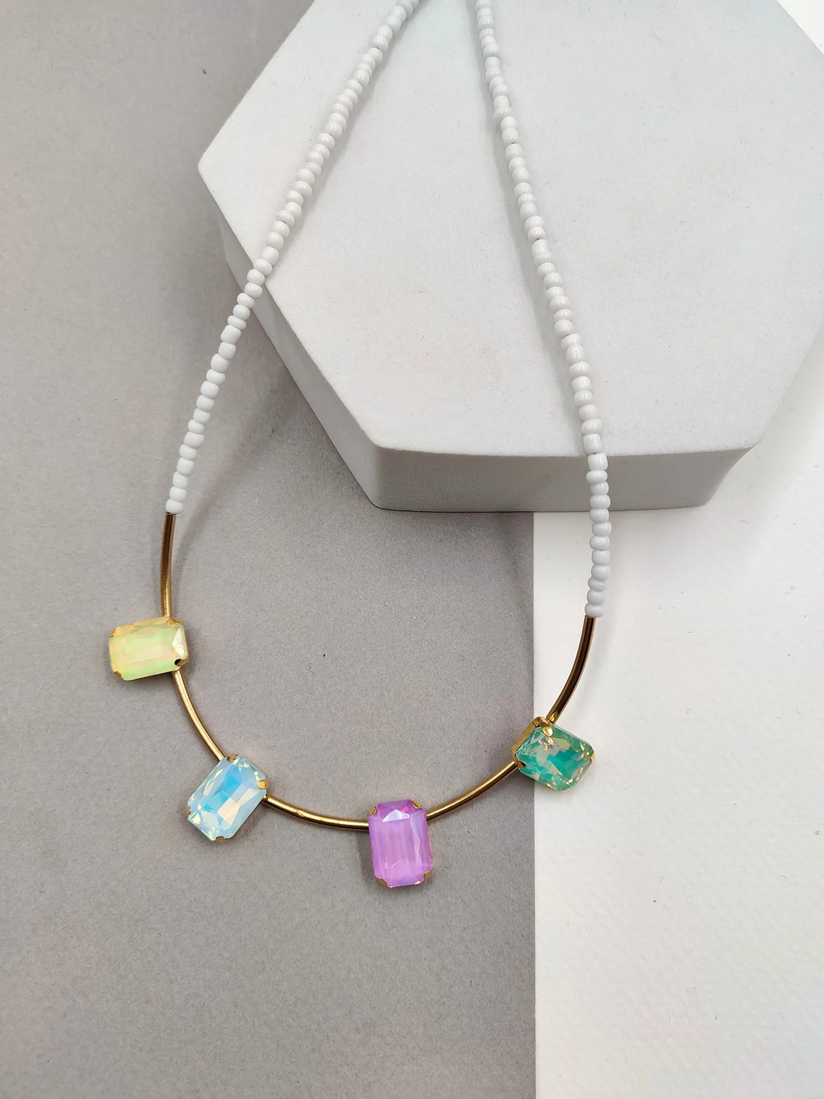 Necklace with Beads and Bars by Magis Handmade Jewels – view 3