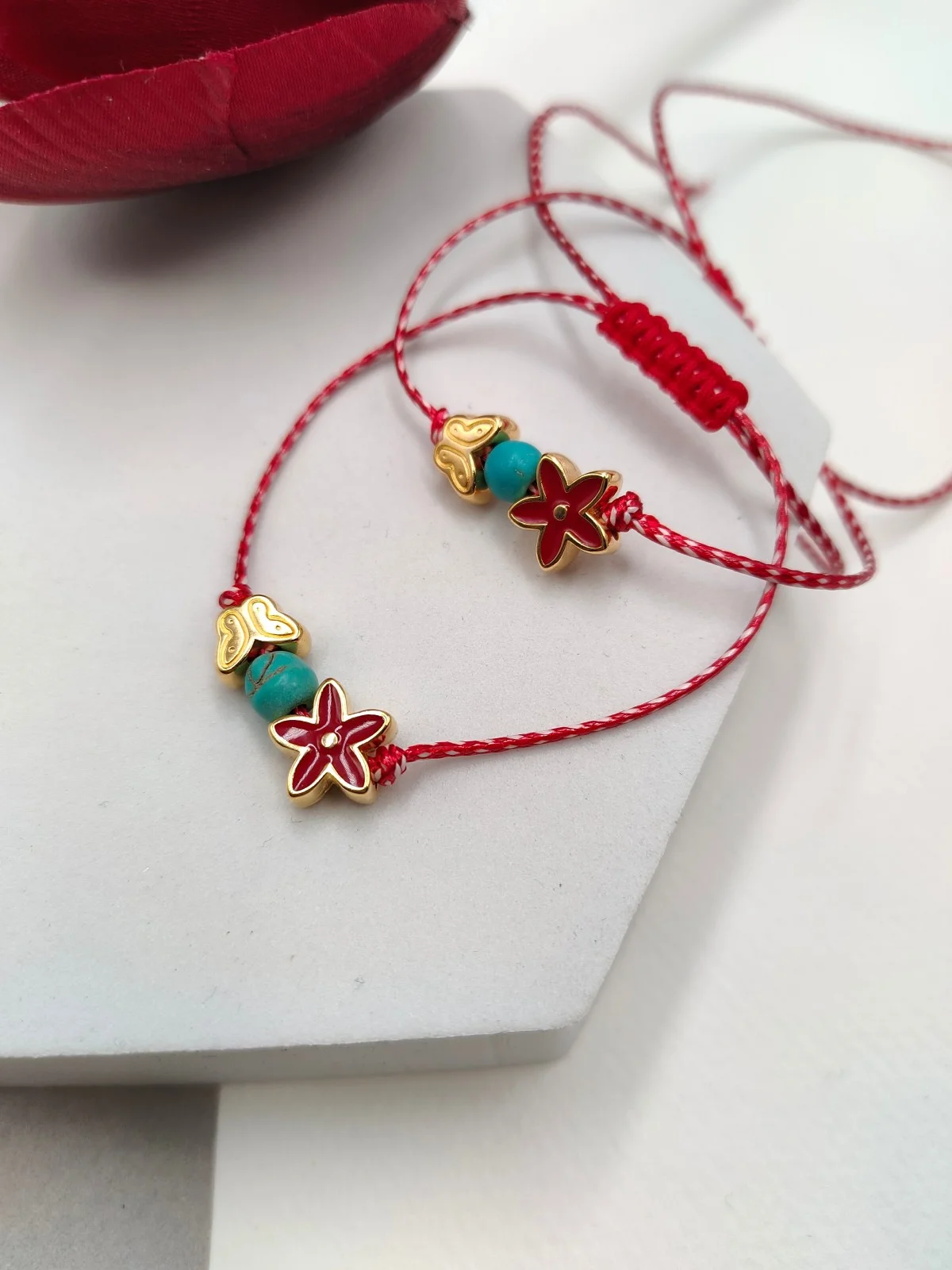 Traditional March Bracelet with Gold-Plated Details and Enamel by Magis Handmade Jewels – view 2
