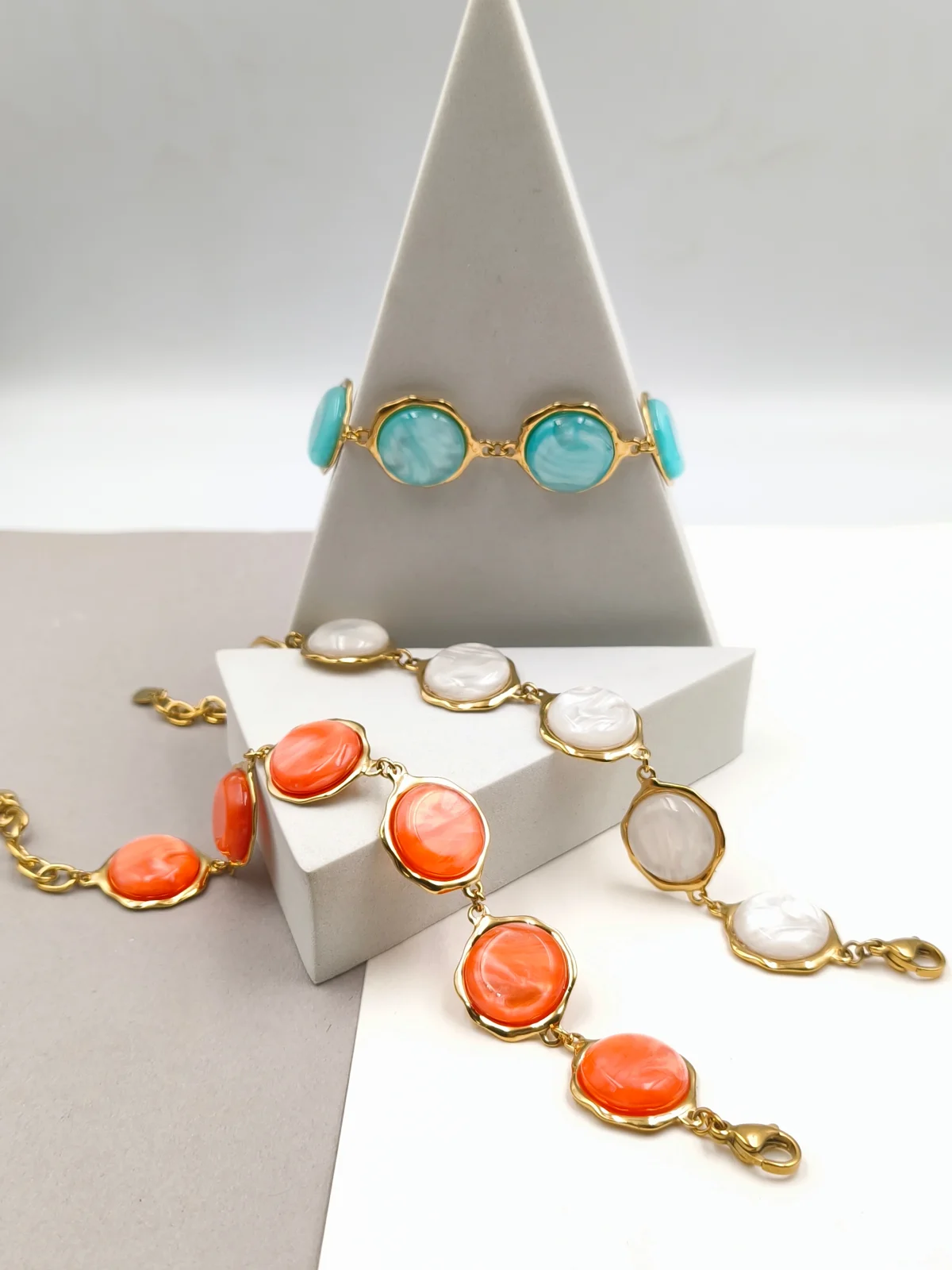 Stainless Steel Bracelet with Resin #853224