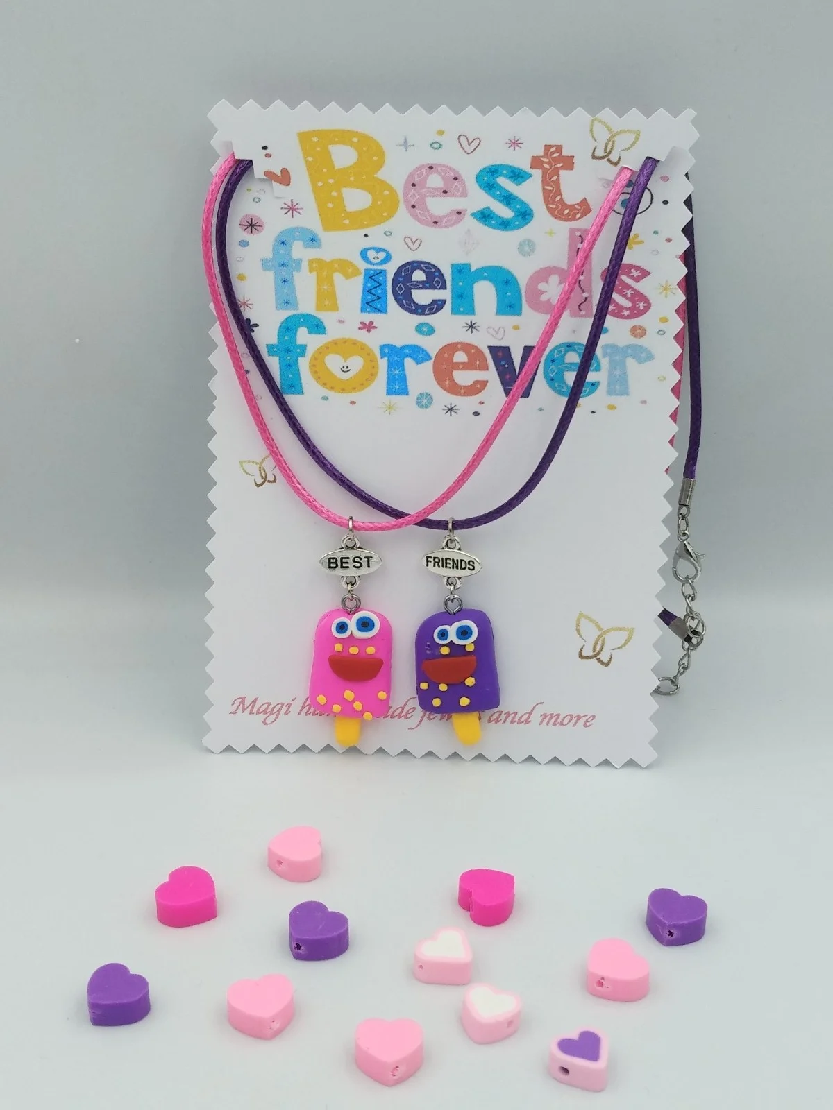 Best Friends Ice-Cream Necklace Set #350197