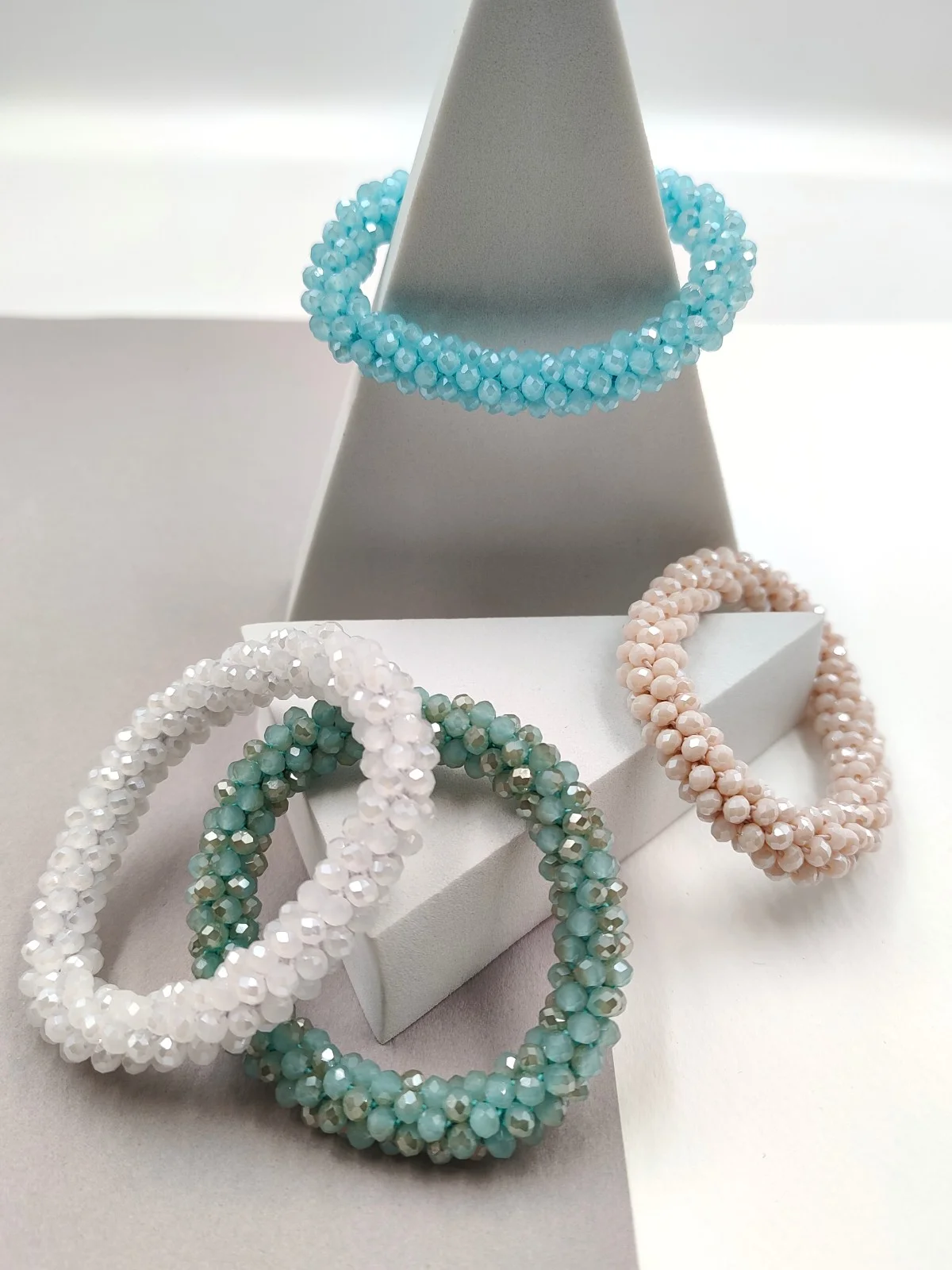 Stretch Bracelet with Crystals by Magis Handmade Jewels – view 3