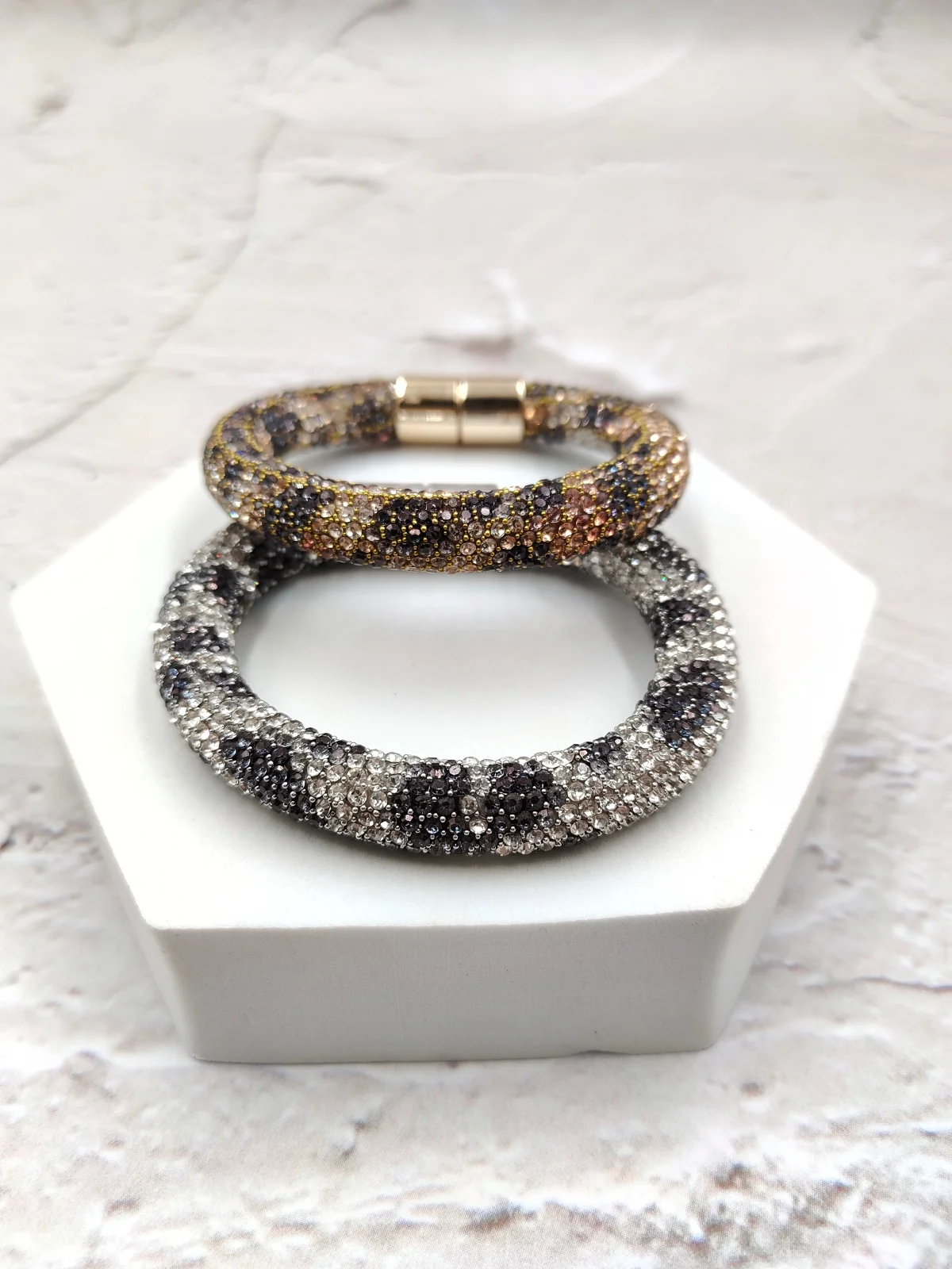 Bracelet with Crystals and Animal Print by Magis Handmade Jewels – view 2