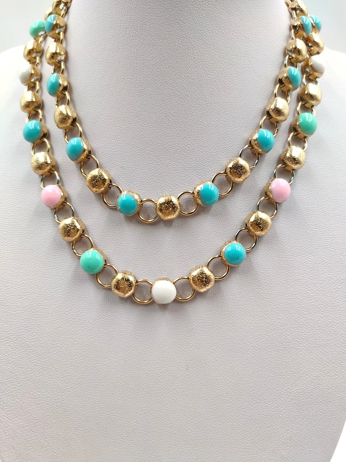 Stainless Steel Necklace with Enamel by Magis Handmade Jewels – view 3