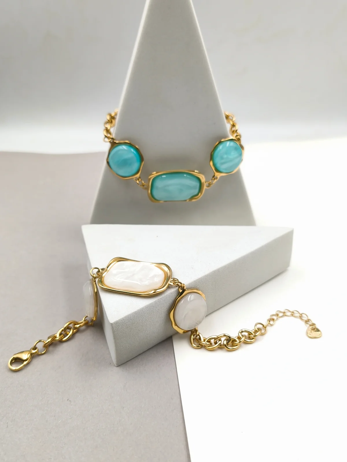 Stainless Steel Bracelet with Resin by Magis Handmade Jewels – view 2