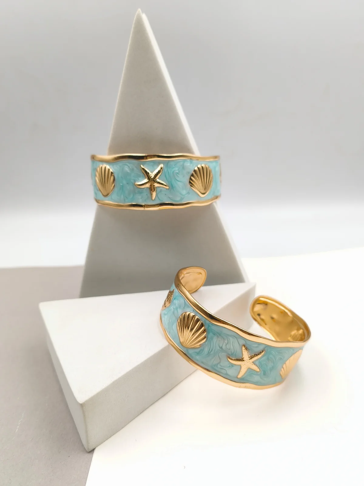 Stainless Steel Bracelet with Enamel and Summer Designs #823212