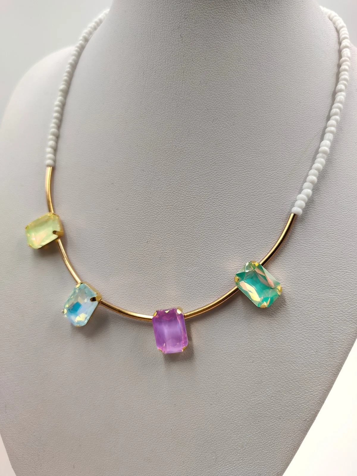 Necklace with Beads and Bars #891828