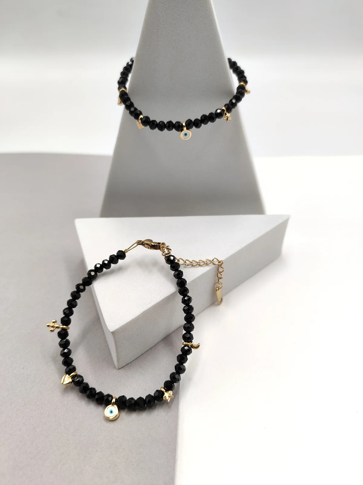 Bracelet with Crystals and Gold-Plated Enamel Details #743059
