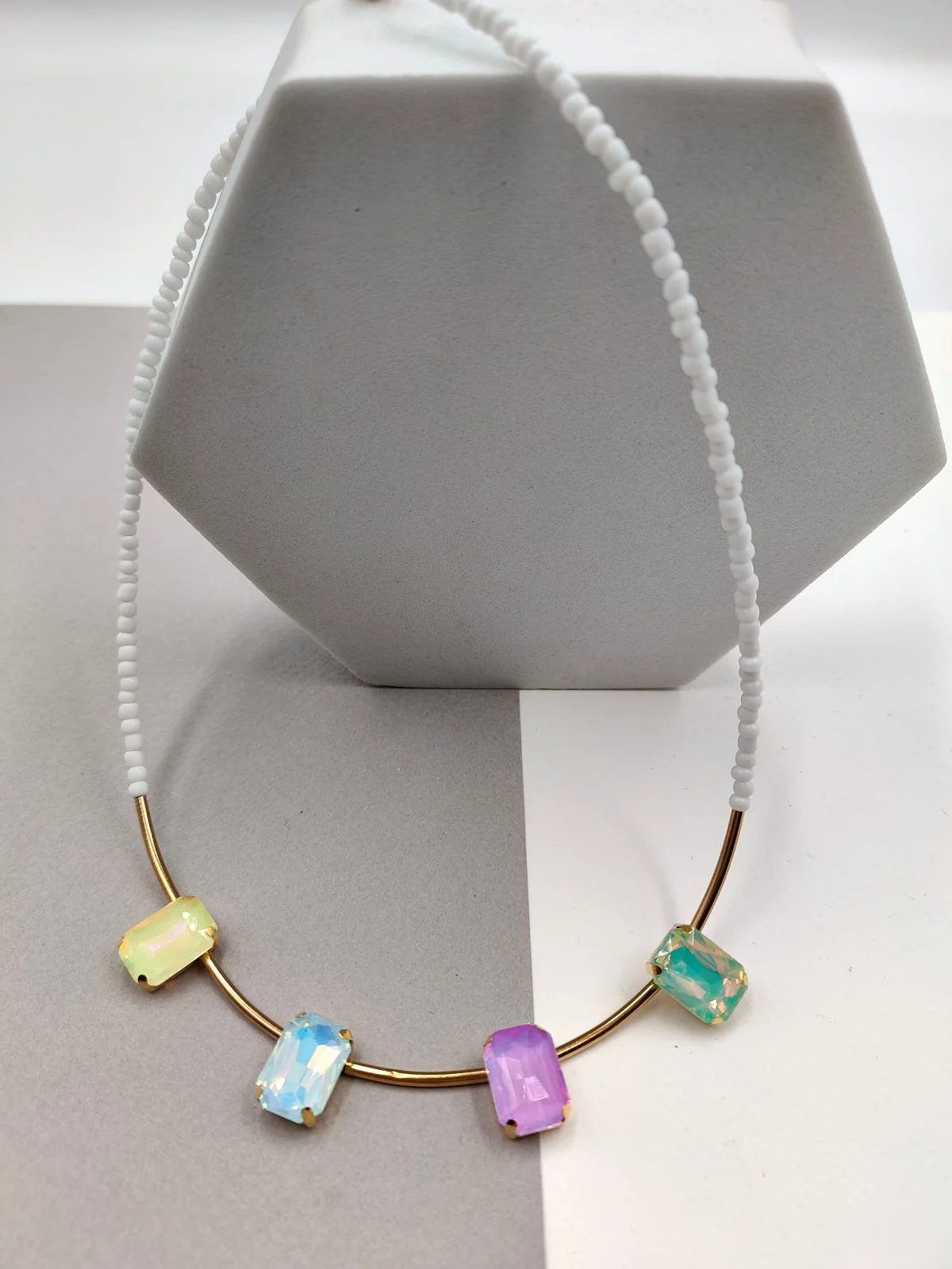 Necklace with Beads and Bars by Magis Handmade Jewels – view 2