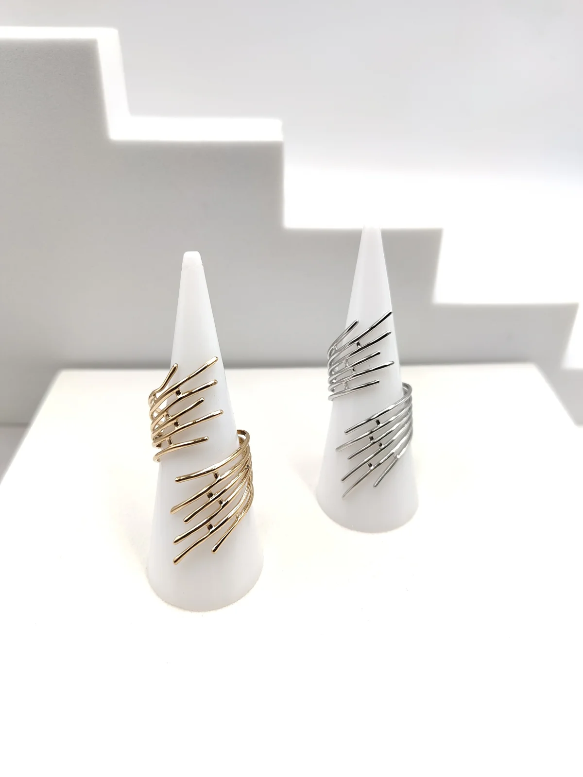 Stainless Steel Multi-Strand Ring by Magis Handmade Jewels – view 2