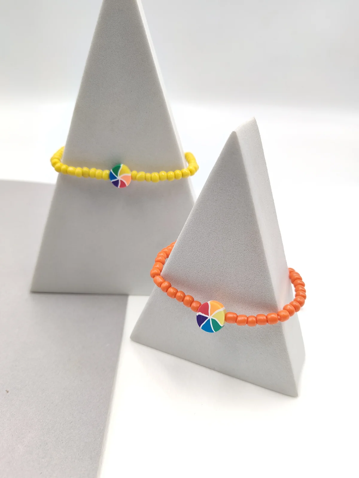 Bracelet with Glass Beads and Polymer Clay by Magis Handmade Jewels – view 2