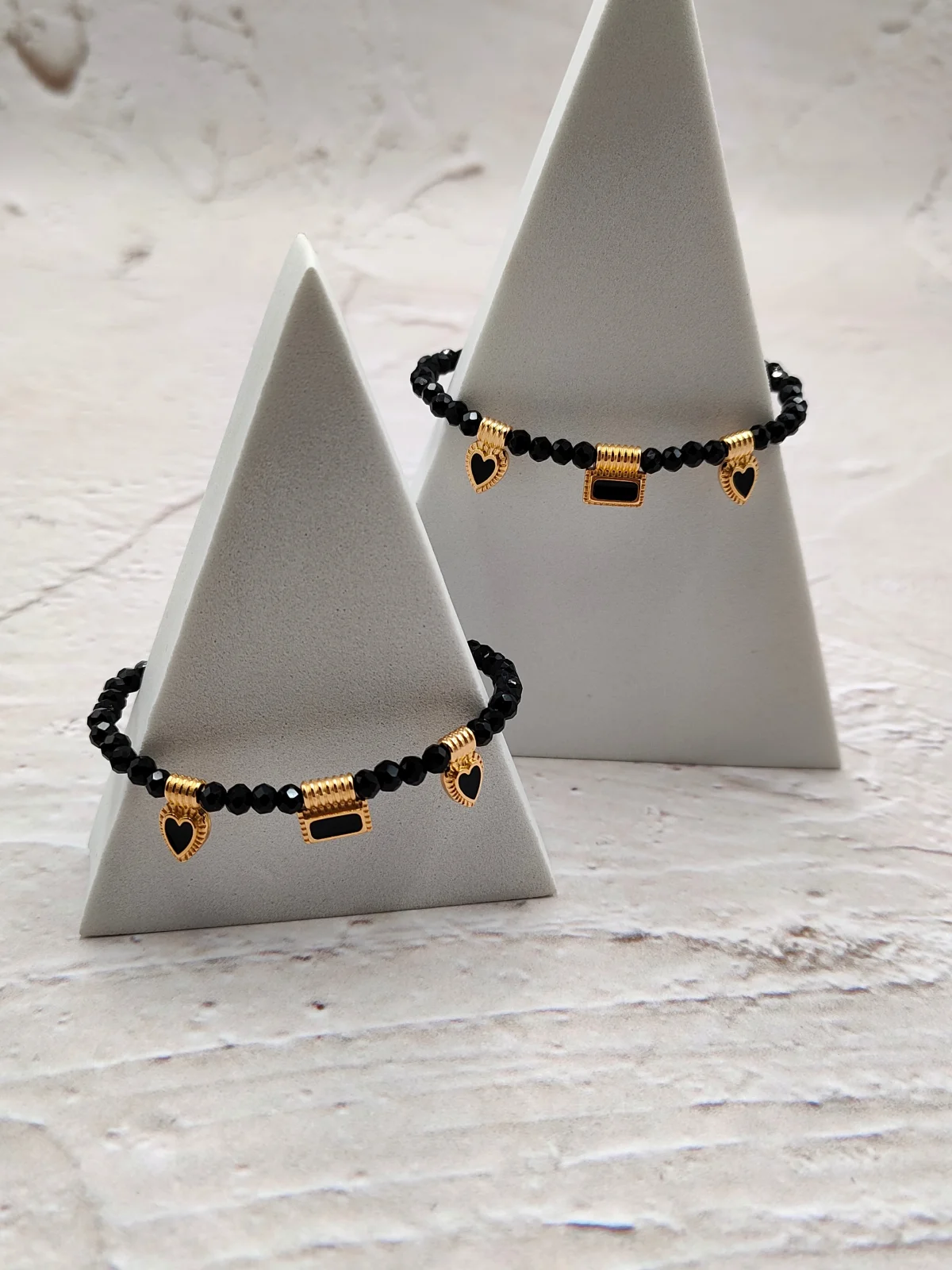 Bracelet with Crystals and Gold-Plated Enamel Details by Magis Handmade Jewels – view 3