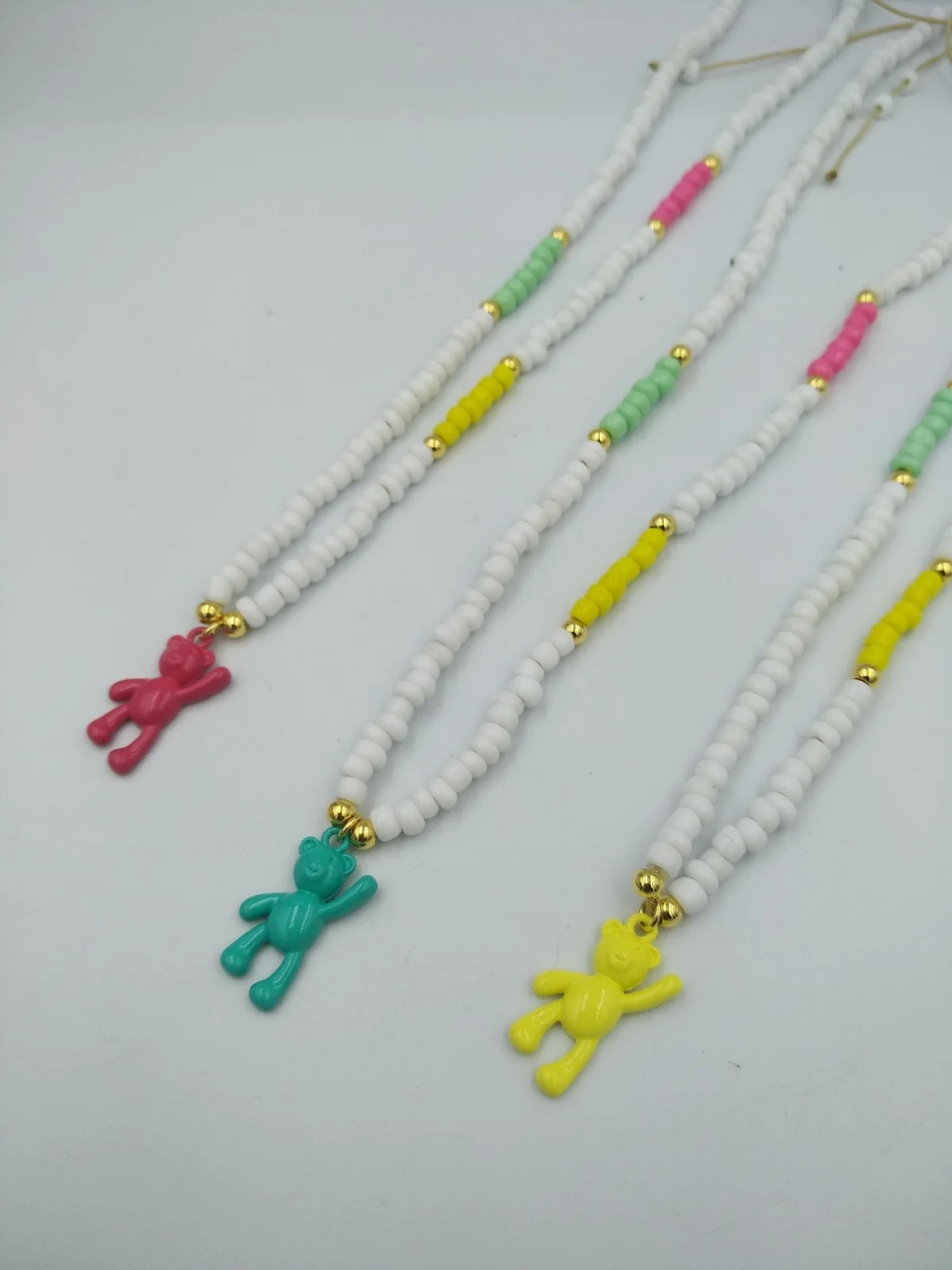 Necklace with Beads and Teddy Bear by Magis Handmade Jewels – view 2