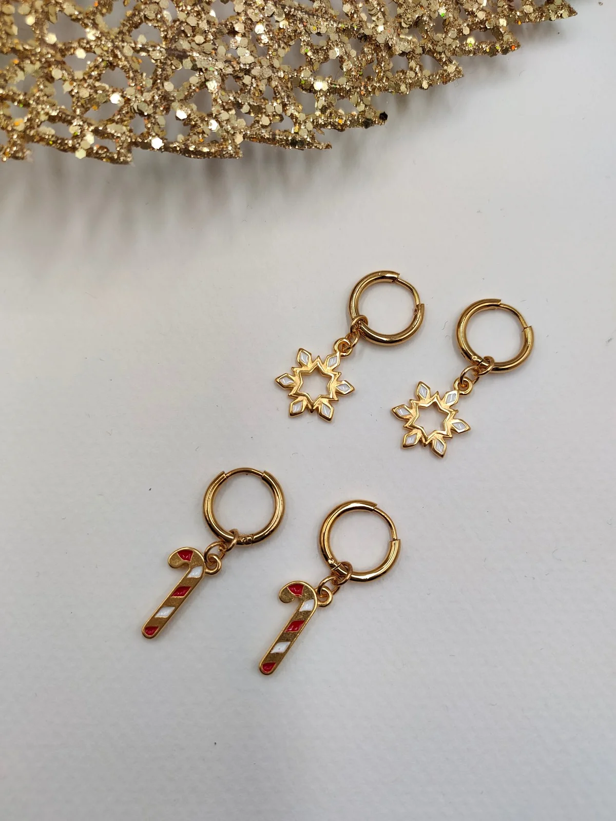 Stainless Steel Earring Set with Enamel by Magis Handmade Jewels – view 2