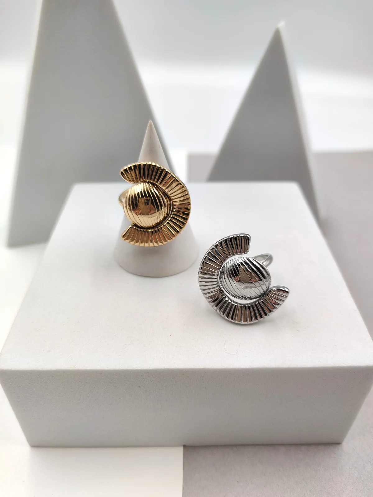 Stainless Steel Embossed Ring #552166