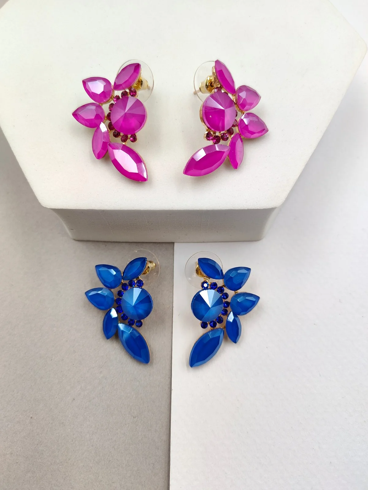 Earrings with Crystals and Rhinestones by Magis Handmade Jewels – view 3