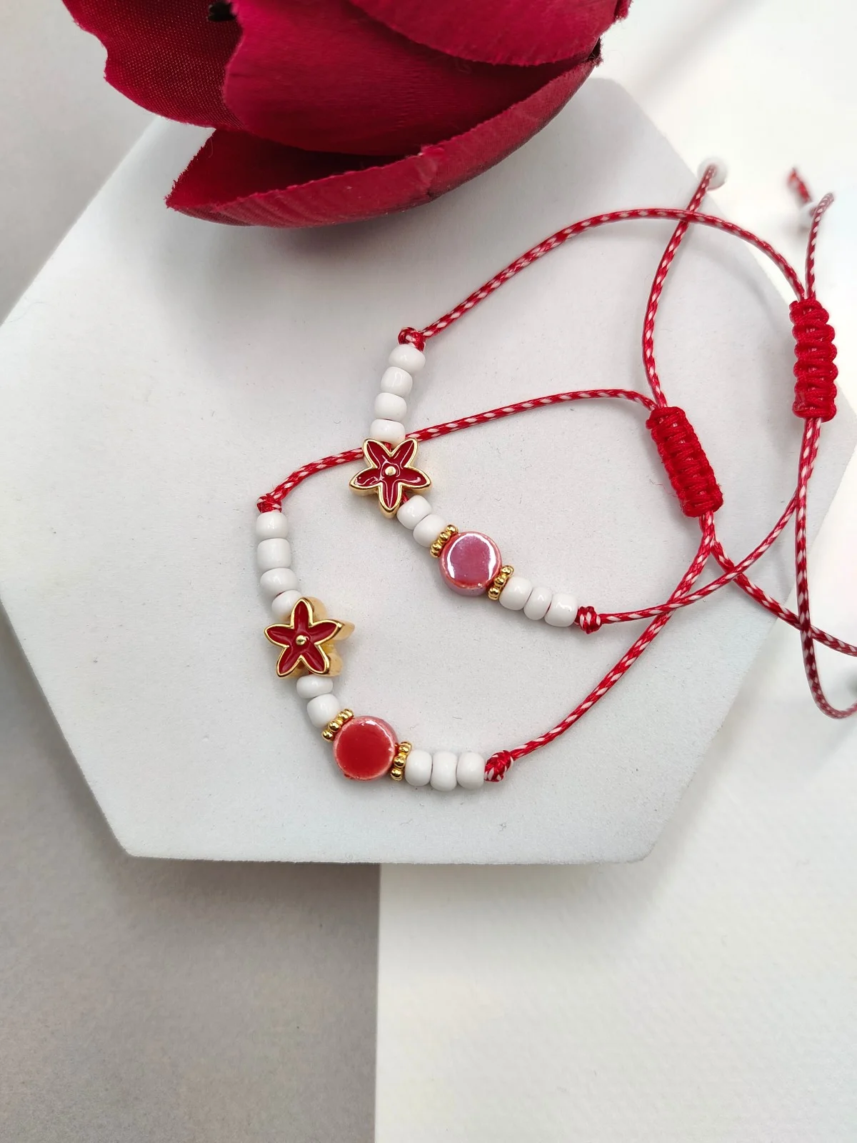 Traditional March Bracelet with Gold-Plated Details and Enamel by Magis Handmade Jewels – view 2