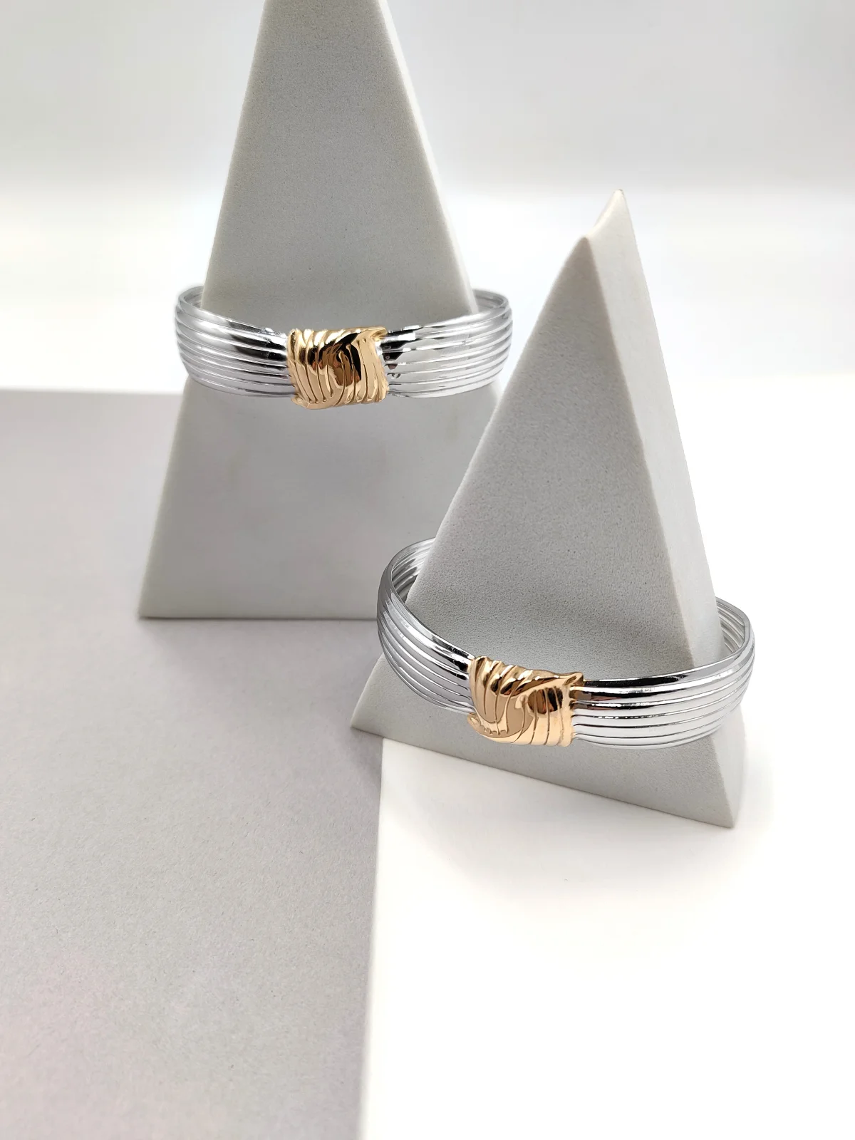 Stainless Steel Two-Tone Bracelet by Magis Handmade Jewels – view 3