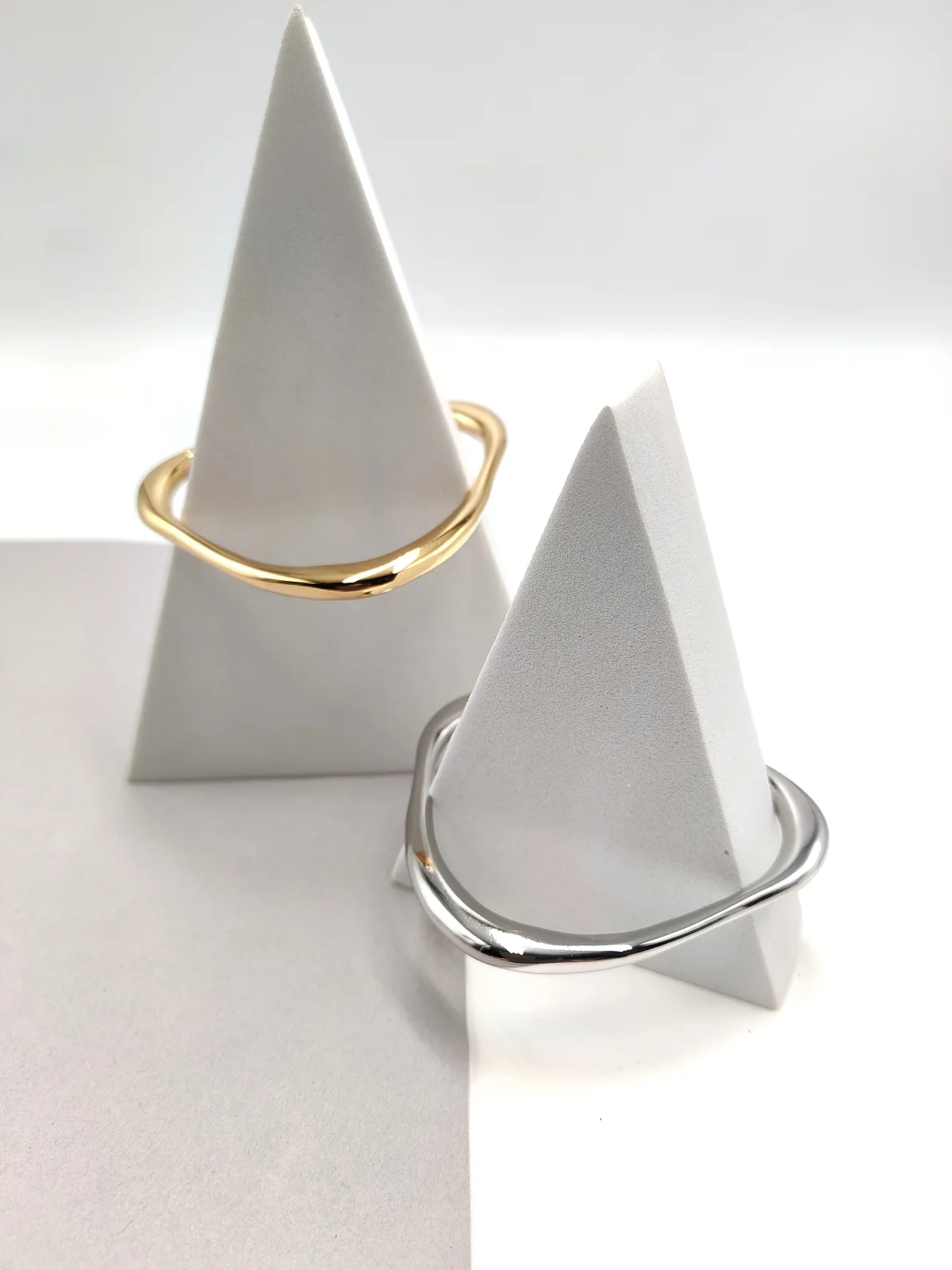 Stainless Steel Irregular Bracelet by Magis Handmade Jewels – view 3