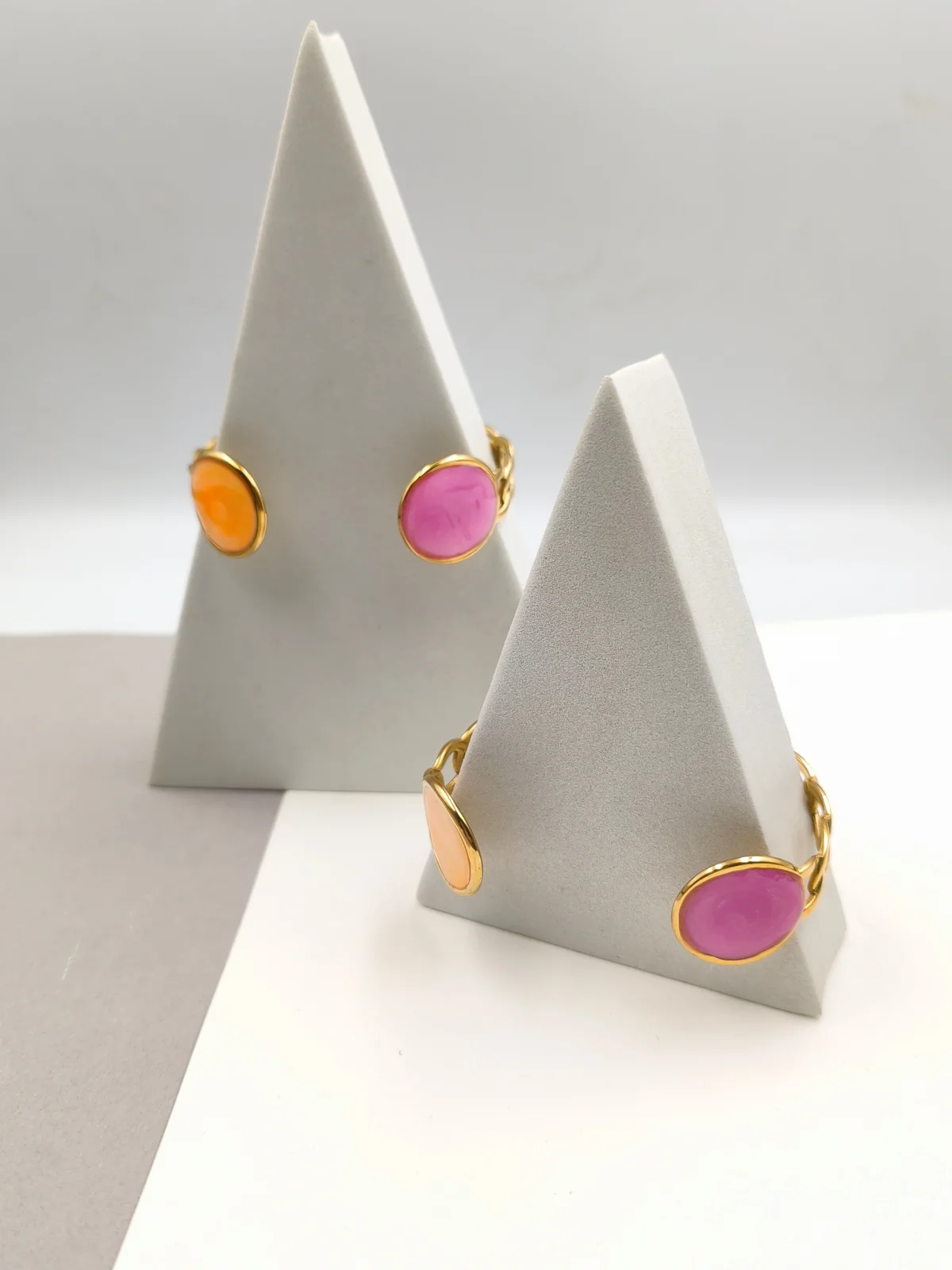Stainless Steel Bracelet with Enamel by Magis Handmade Jewels – view 3