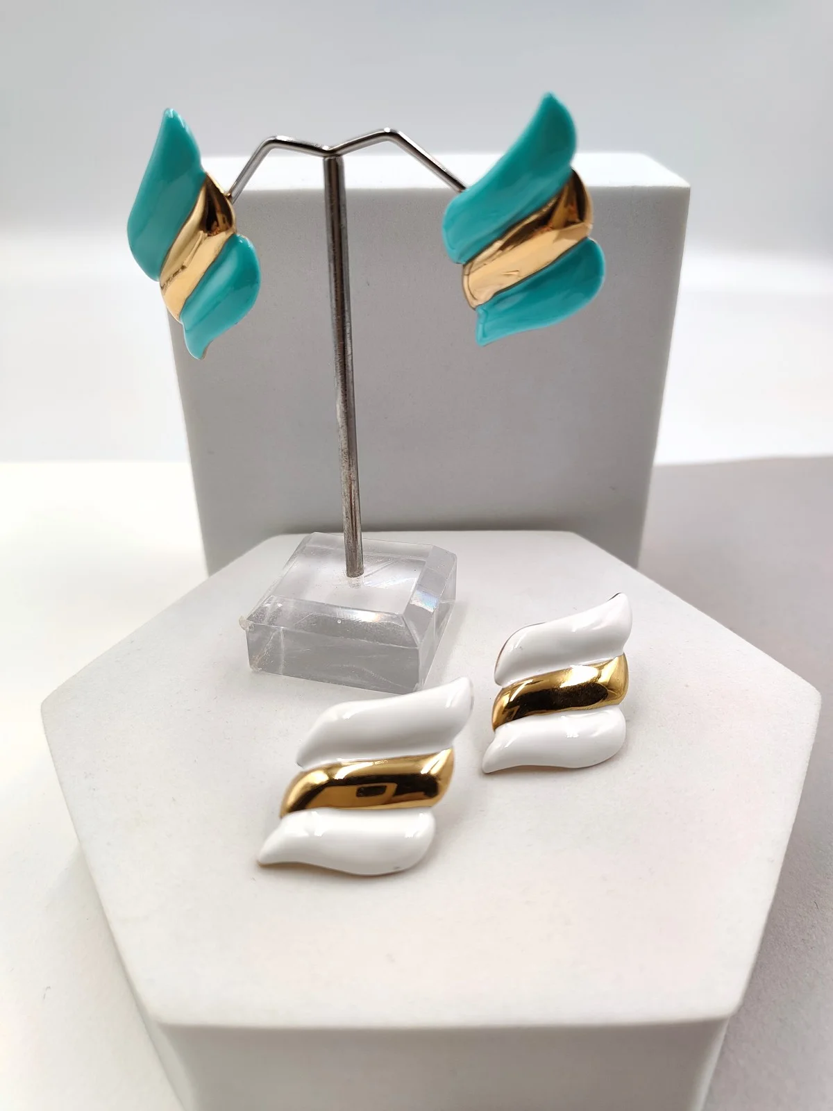 Stainless Steel Earrings with Enamel #701852