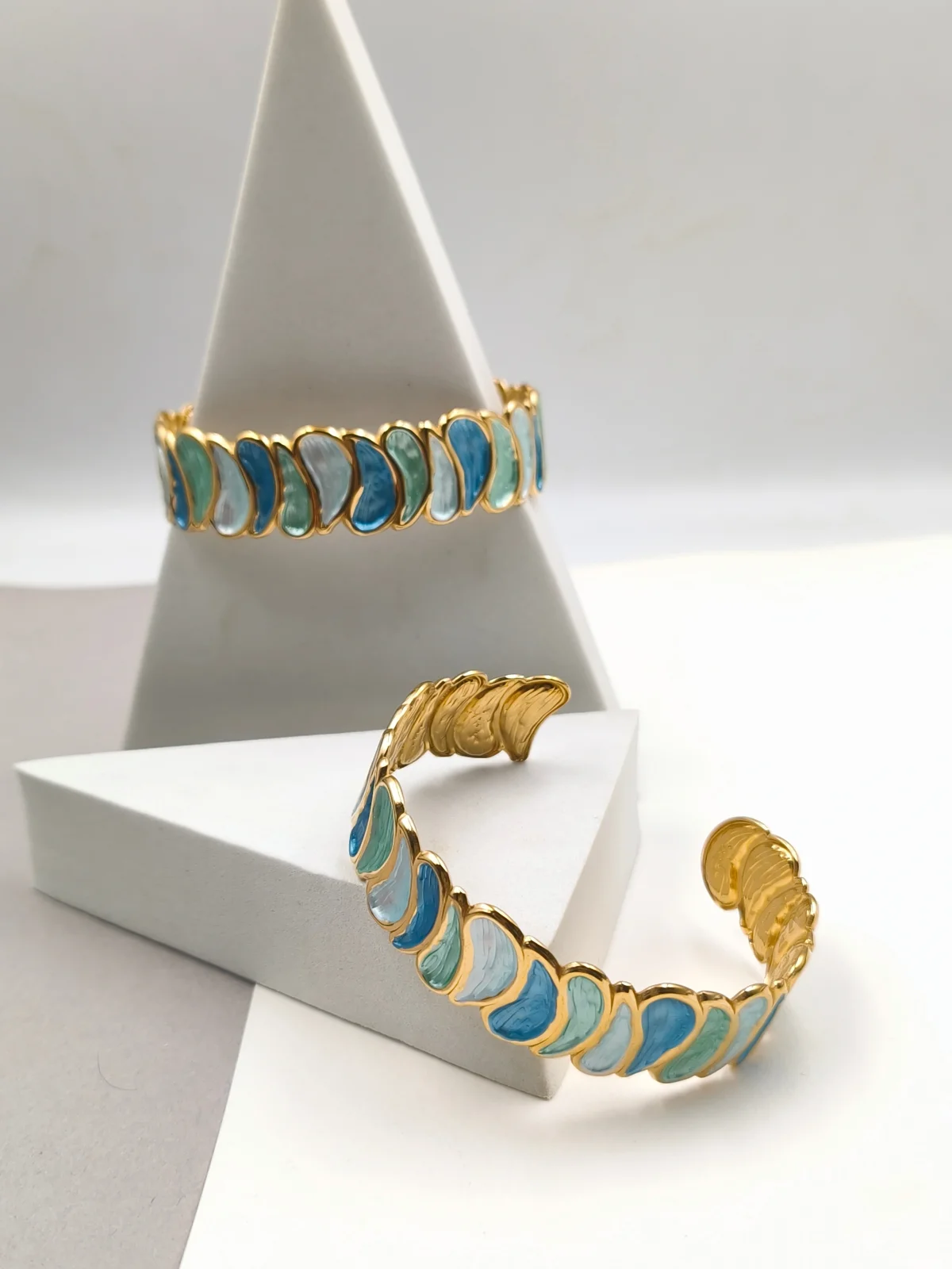 Stainless Steel Bracelet with Enamel #783195