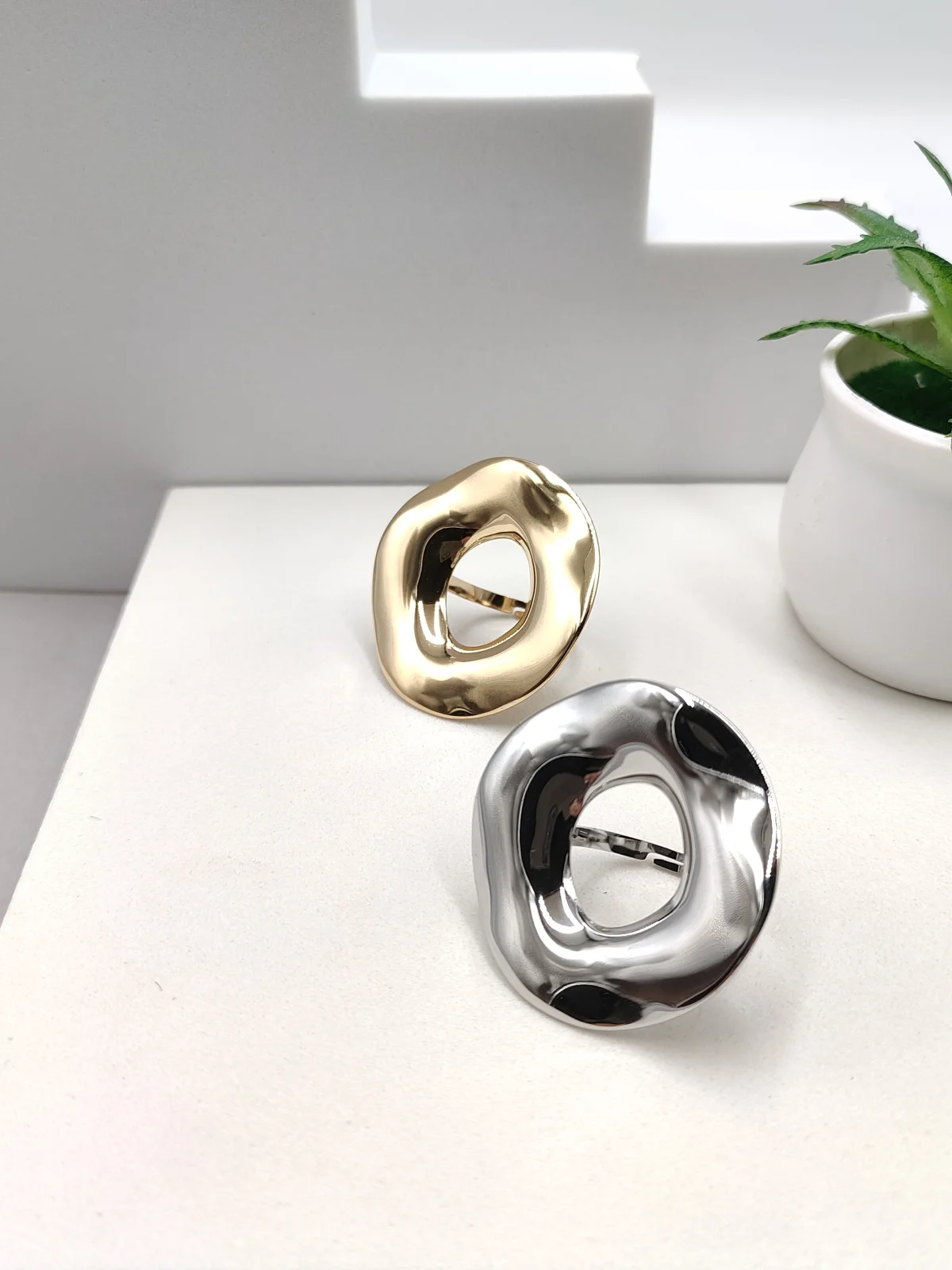 Stainless Steel Round Ring by Magis Handmade Jewels – view 2