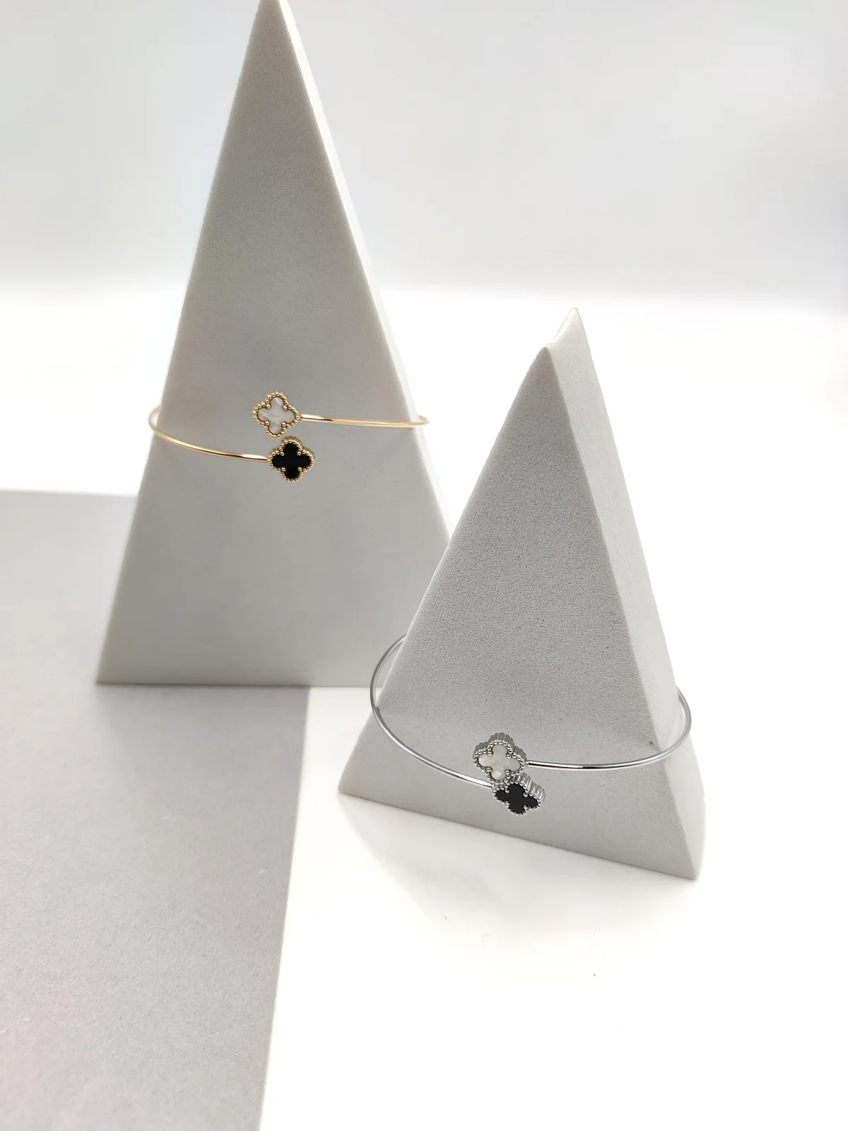 Stainless Steel Bracelet with Crosses and Enamel by Magis Handmade Jewels – view 2