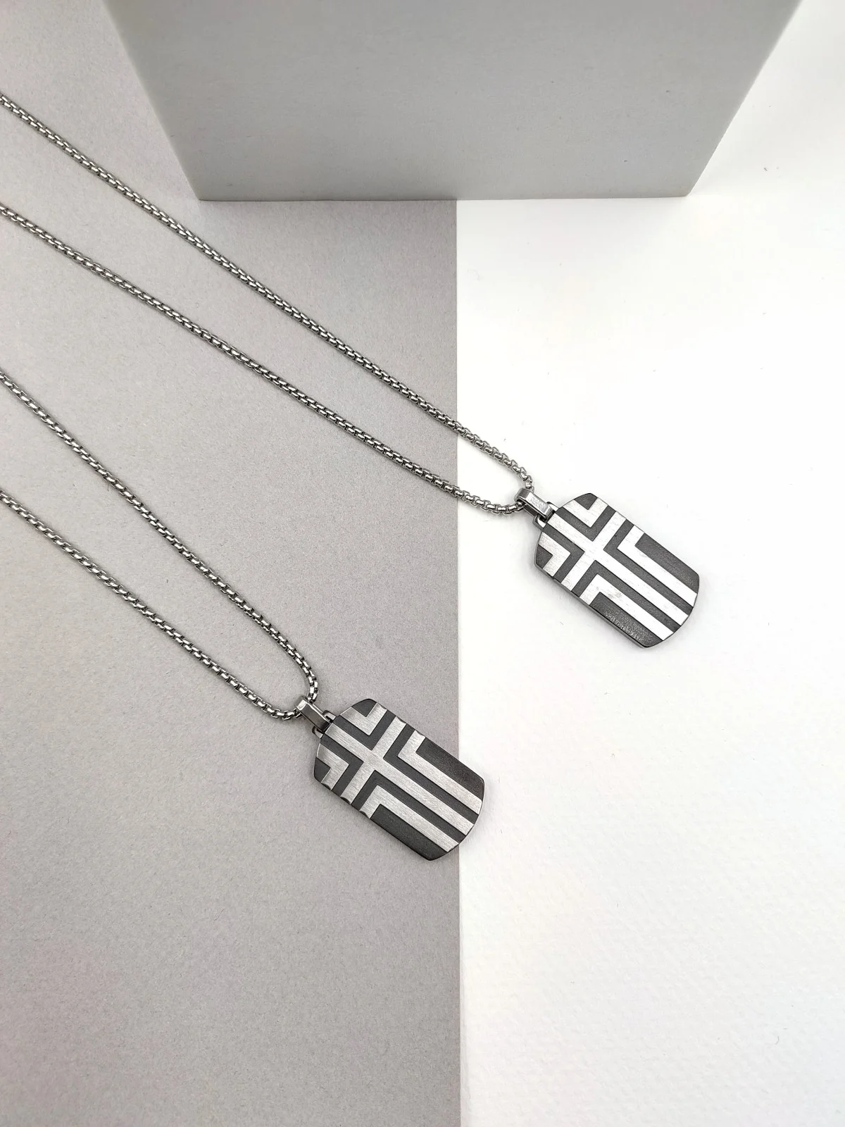 Stainless Steel Necklace with Cross #761548