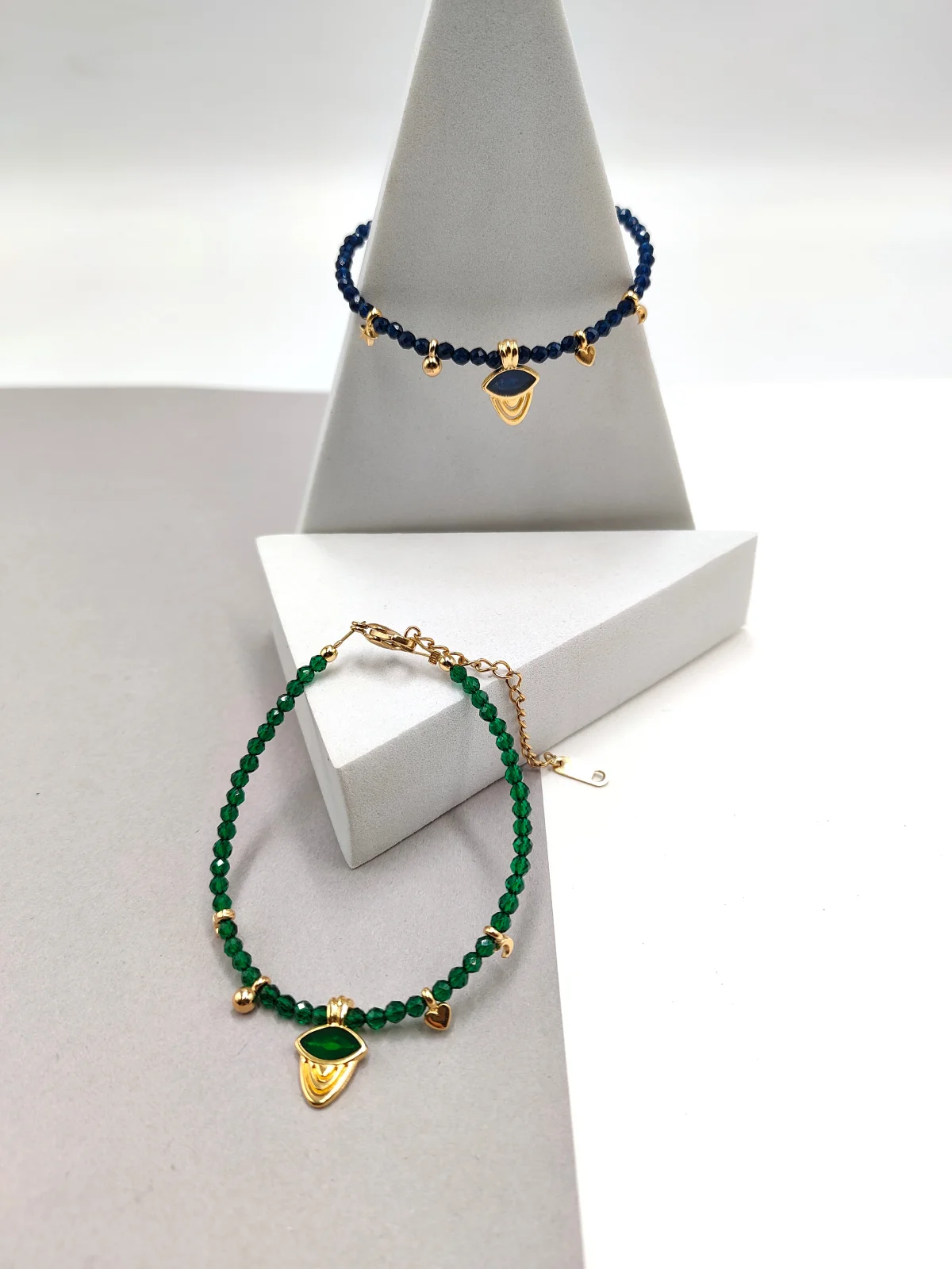 Bracelet with Crystals and Gold-Plated Enamel Details #783083