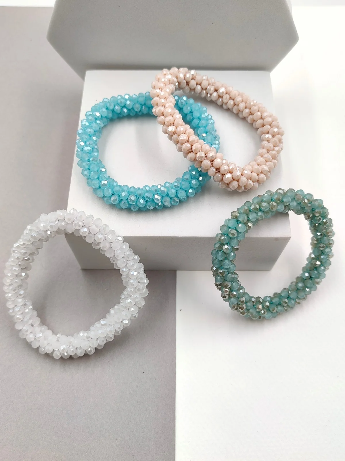 Stretch Bracelet with Crystals by Magis Handmade Jewels – view 2