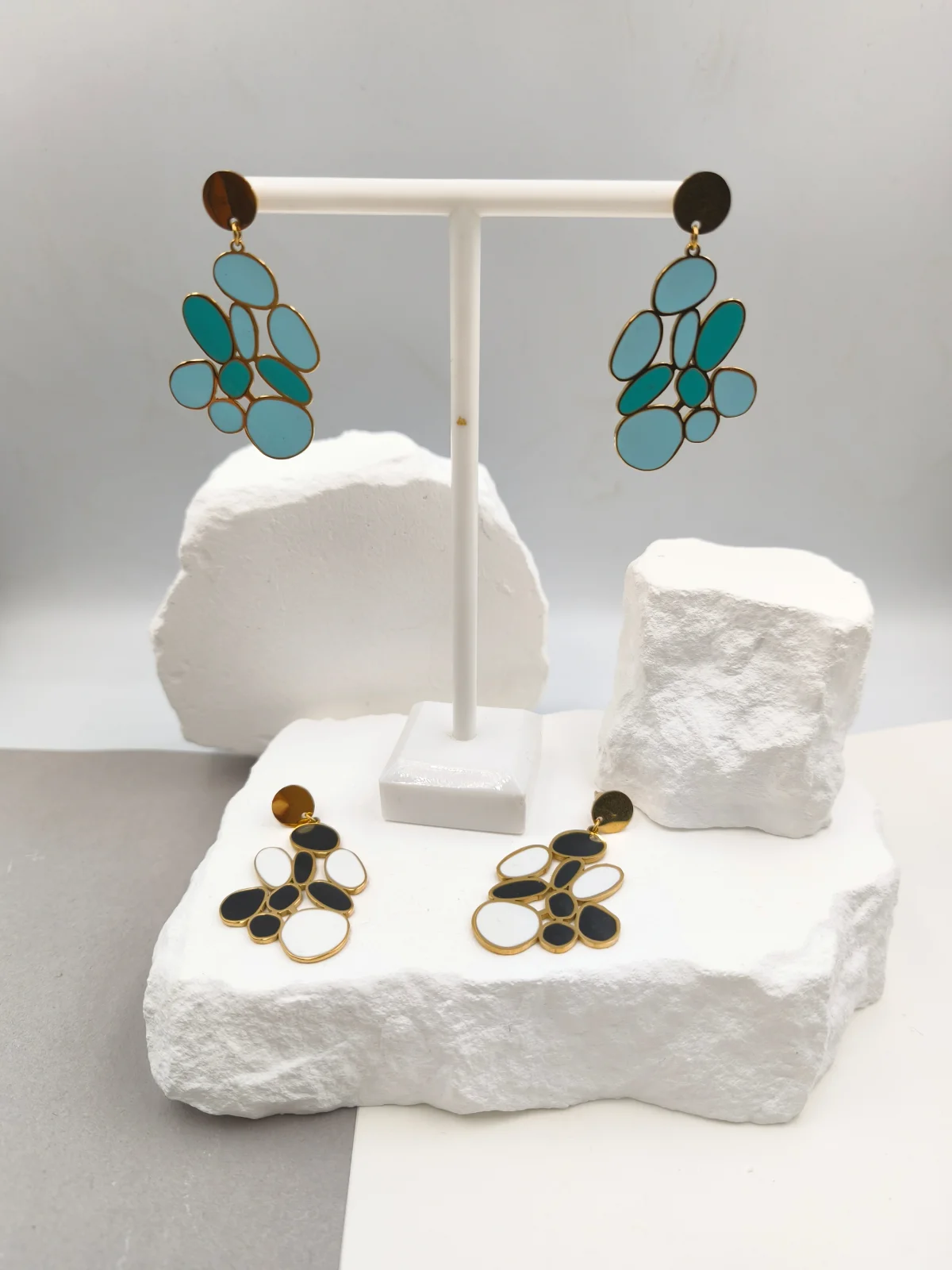 Stainless Steel Earrings with Enamel #763231
