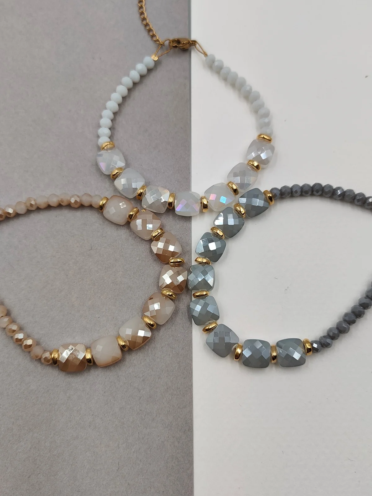 Bracelet with Faceted Crystals by Magis Handmade Jewels – view 2
