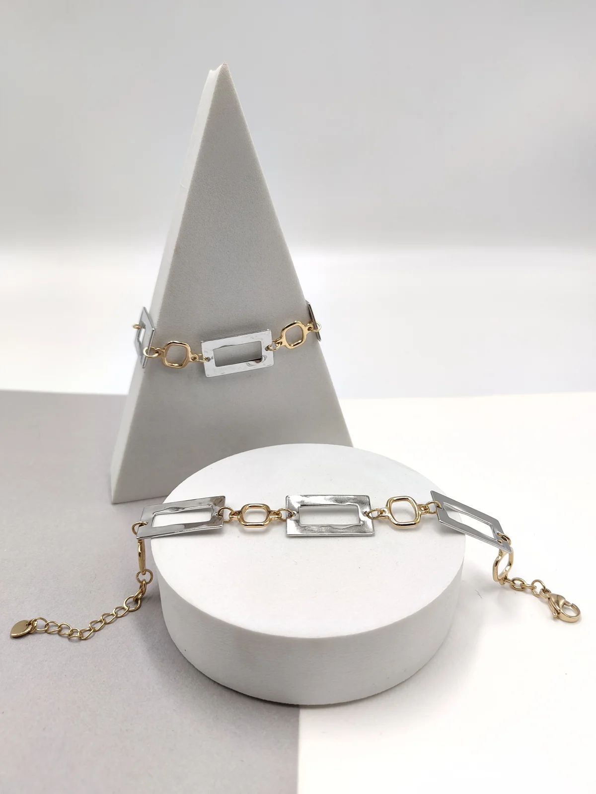 Stainless Steel Two-Tone Bracelet by Magis Handmade Jewels – view 3