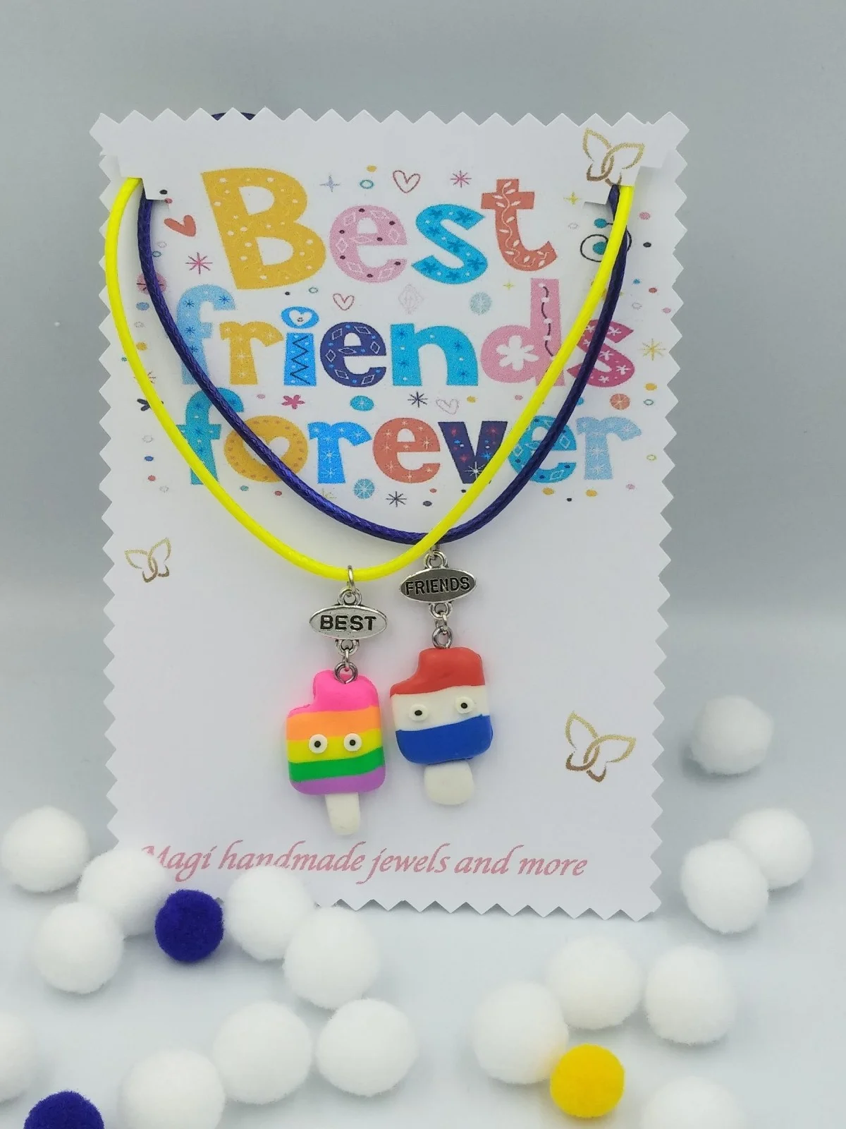 Best Friends Ice-Cream Necklace Set #350179