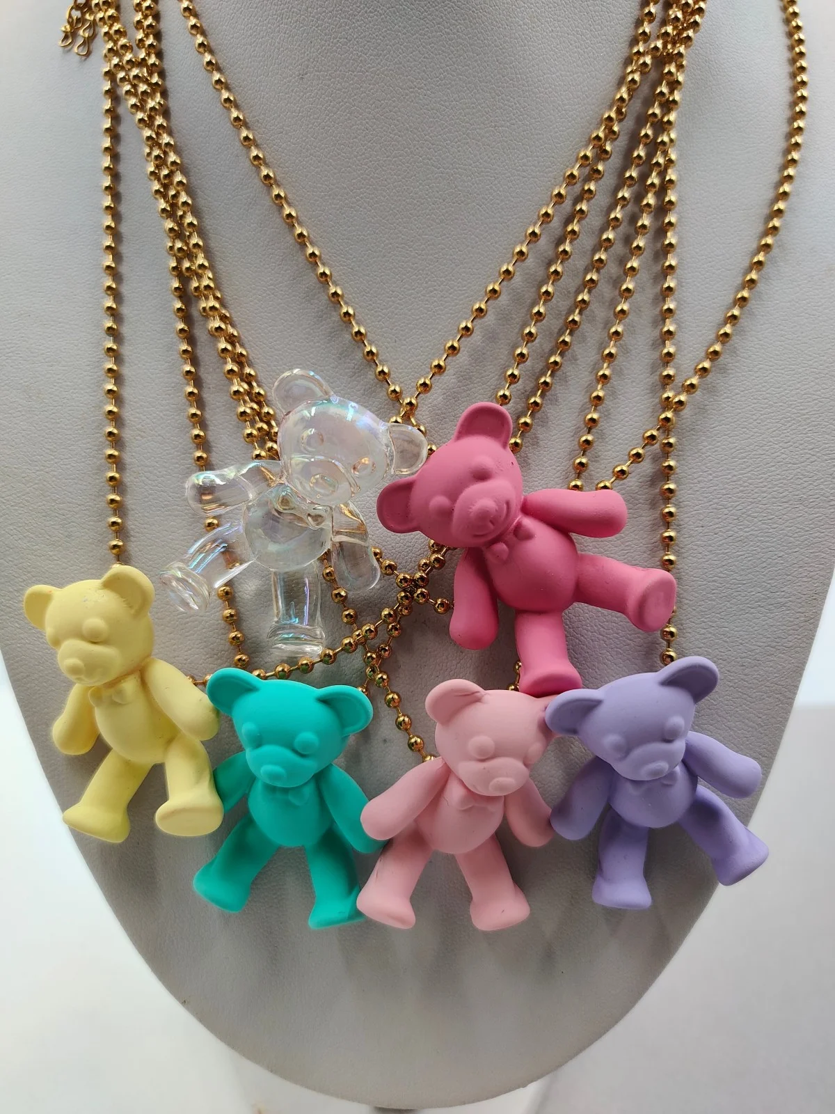Necklace with Large Teddy Bear by Magis Handmade Jewels – view 2
