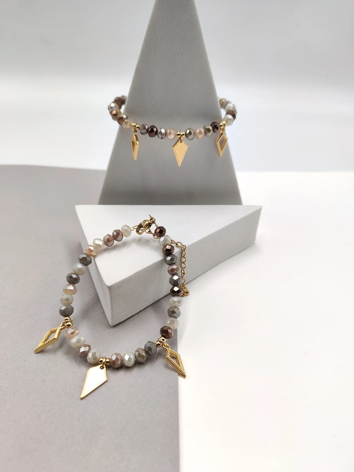 Bracelet with Crystals and Gold-Plated Details #723064