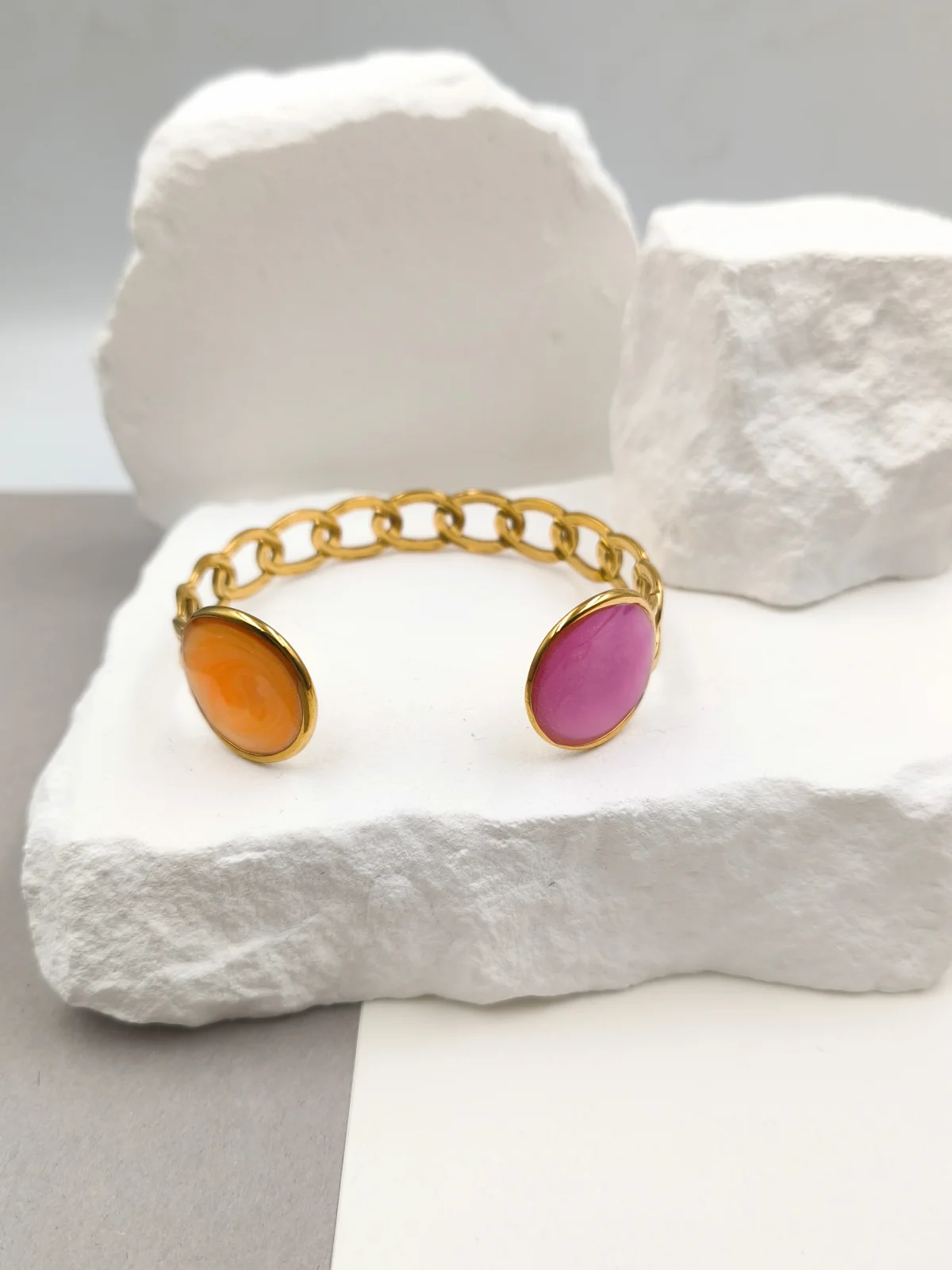 Stainless Steel Bracelet with Enamel by Magis Handmade Jewels – view 4